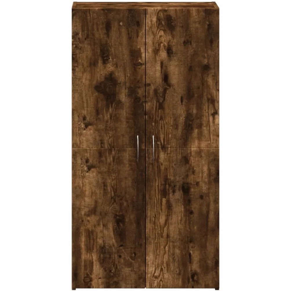 Armadietto per documenti e documenti, in legno, 60 x 32 x 115 cm, con porte, armadietto da ufficio, spazio per raccoglitori e documenti, ufficio, organizzazione salvaspazio, compatto, moderno