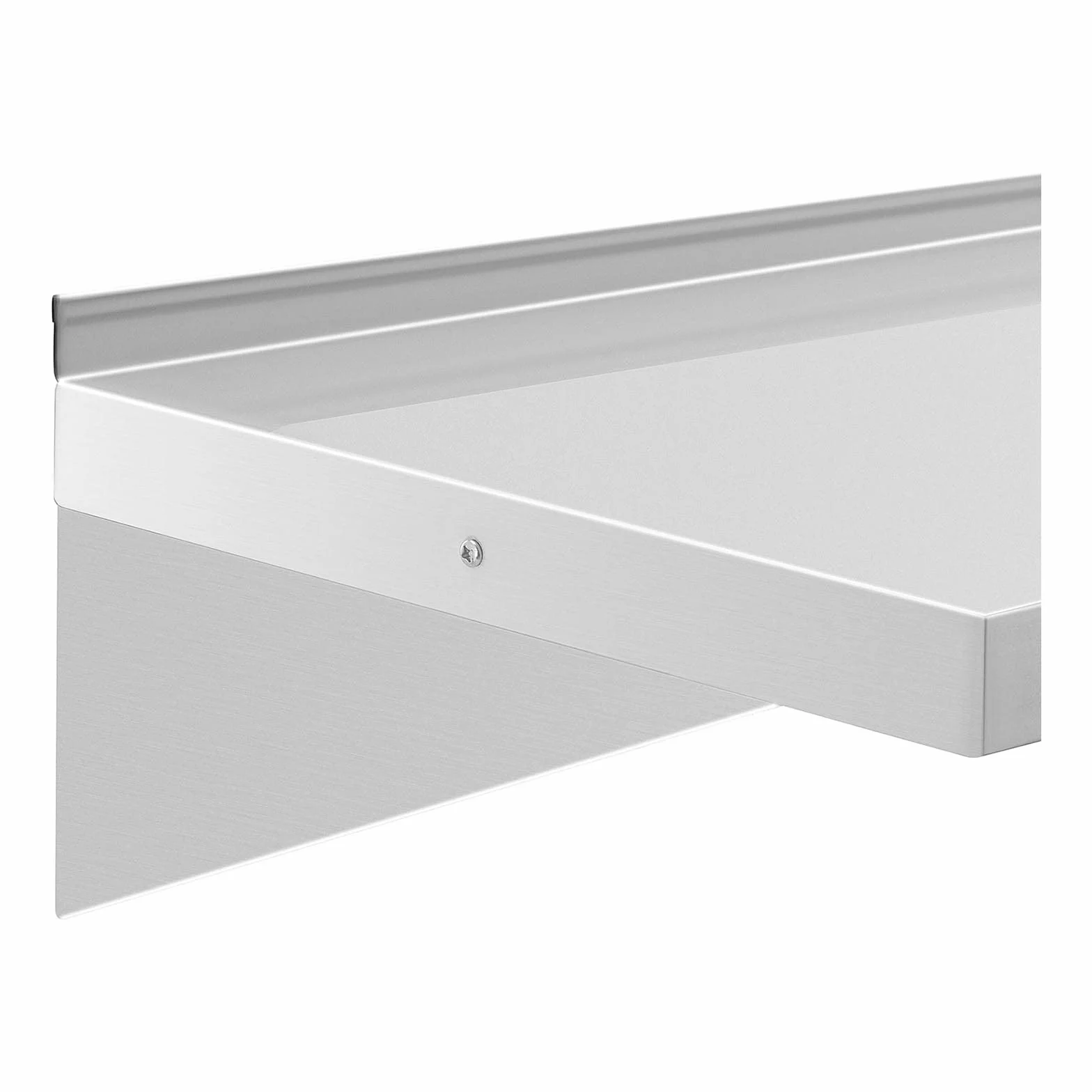 Royal Catering RCWR-120.1 - Mensola da parete in acciaio INOX, 120 x 40 cm, portata fino a 80 kg