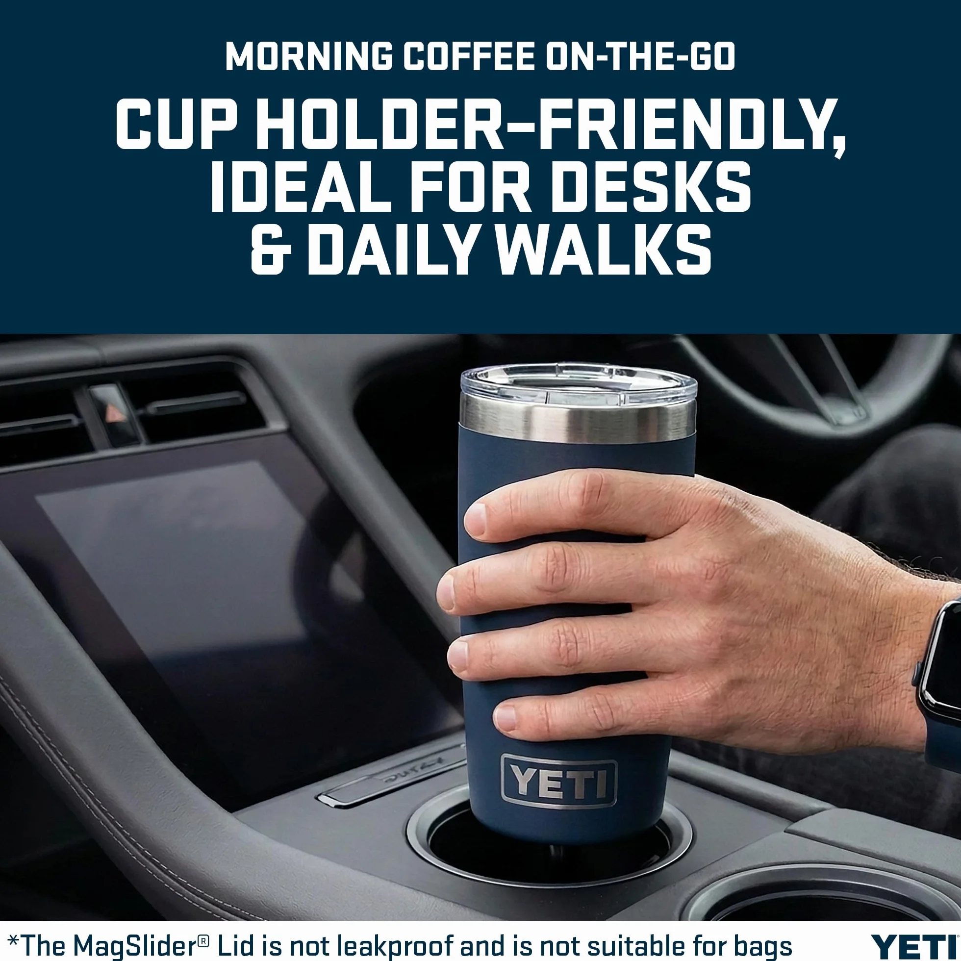 YETI Rambler Tumbler Vacuum Insulated Stainless Steel 10 oz with Magslider Lid White