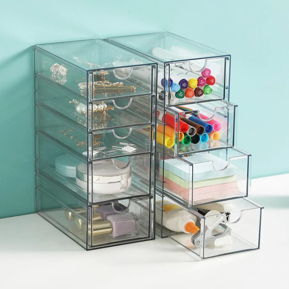 Sto Box Desk - Scatola portaoggetti in plastica per cancelleria, forniture per ufficio e oggetti artigianali, soluzione elegante e funzionale per riporre oggetti da scrivania