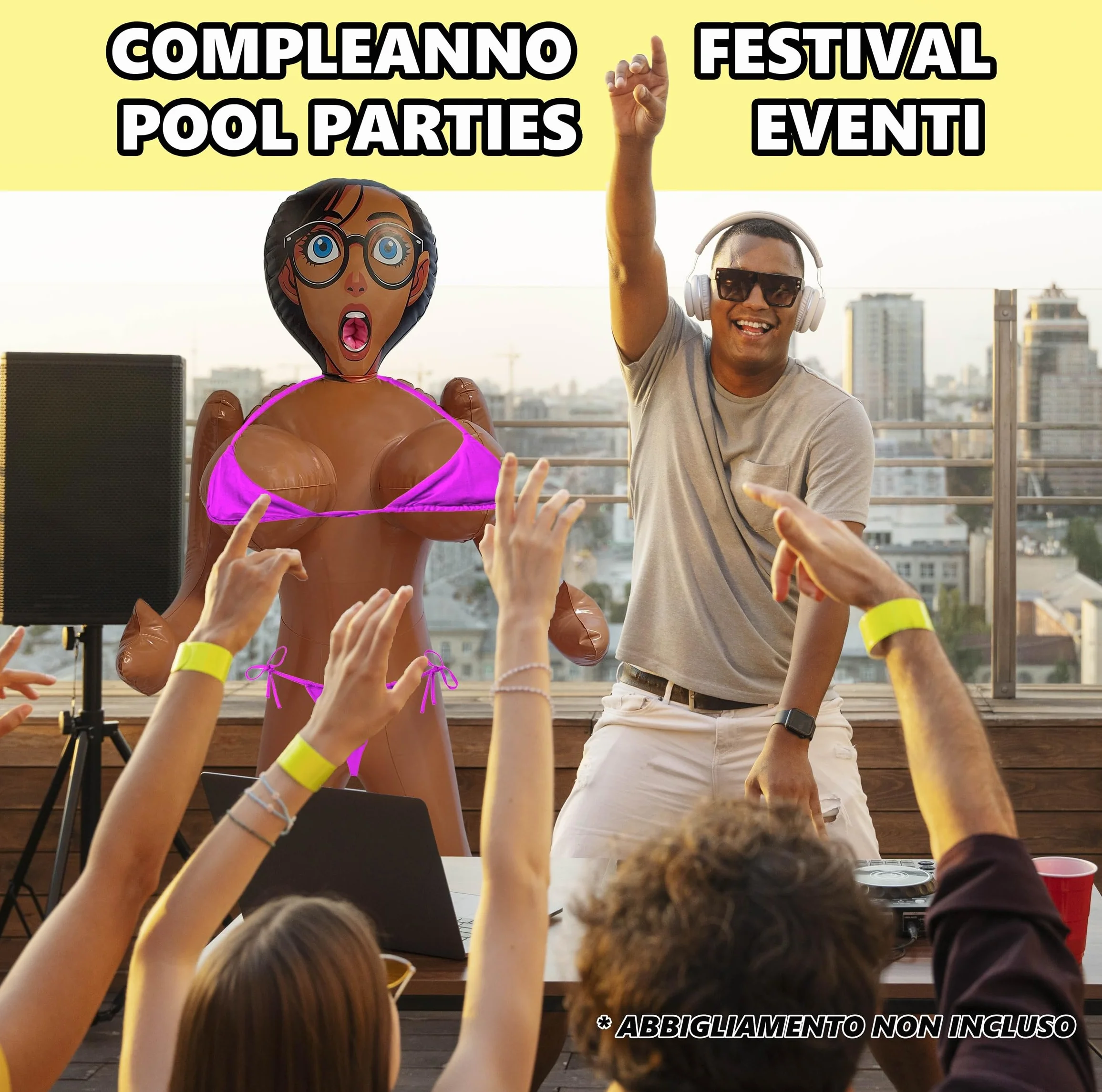 Bambola Gonfiabile 150 cm per Feste Addio al Celibato Nubilato