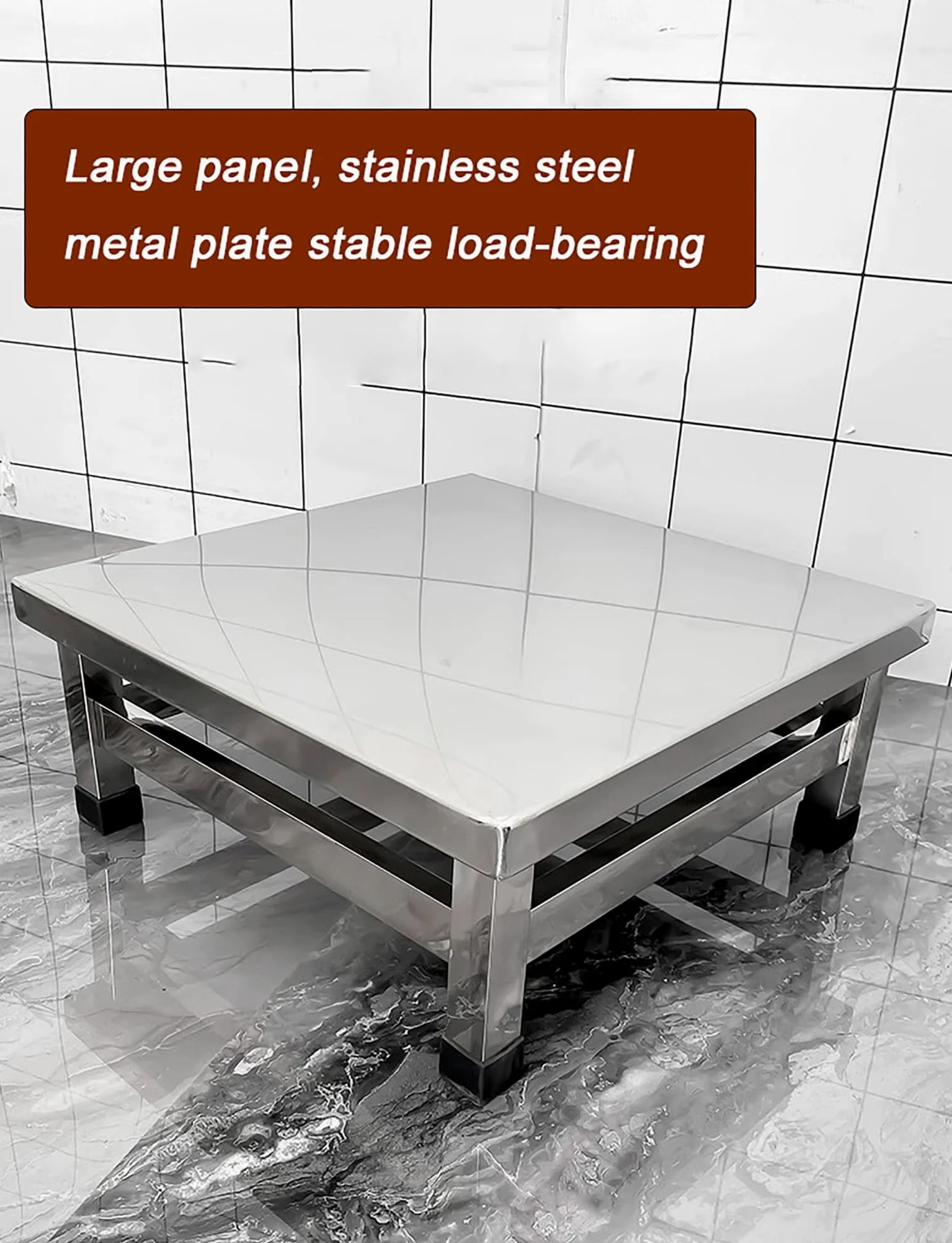 Supporto per condizionatore d'aria industriale, base rialzata per unità AC, supporto quadrato per rack resistente, dimensioni 35 x 35 x 30 cm, ideale per officine e garage