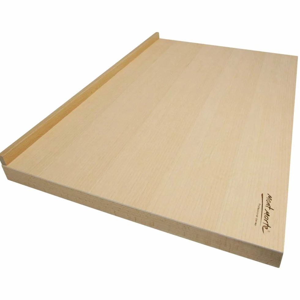 Mont Marte Lavagna da disegno in legno di faggio A3 inclinabile con elastico
