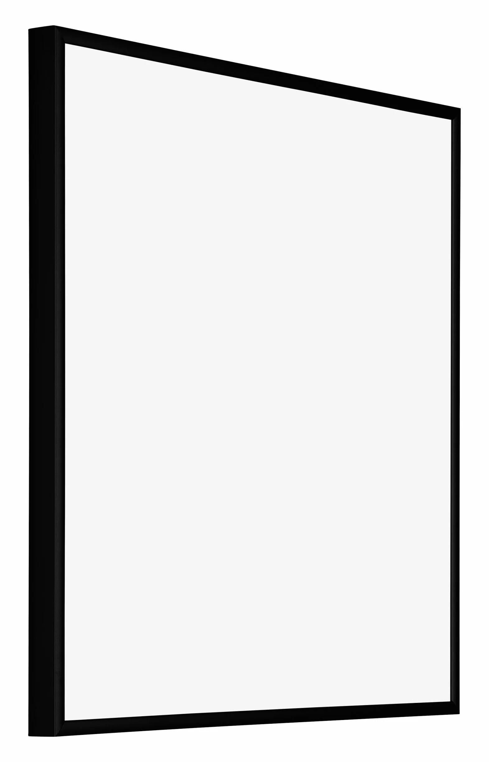 Cornice Decorativa Parete Alluminio Vetro Acryl Antiriflesso 45x45 cm Nero Opaco