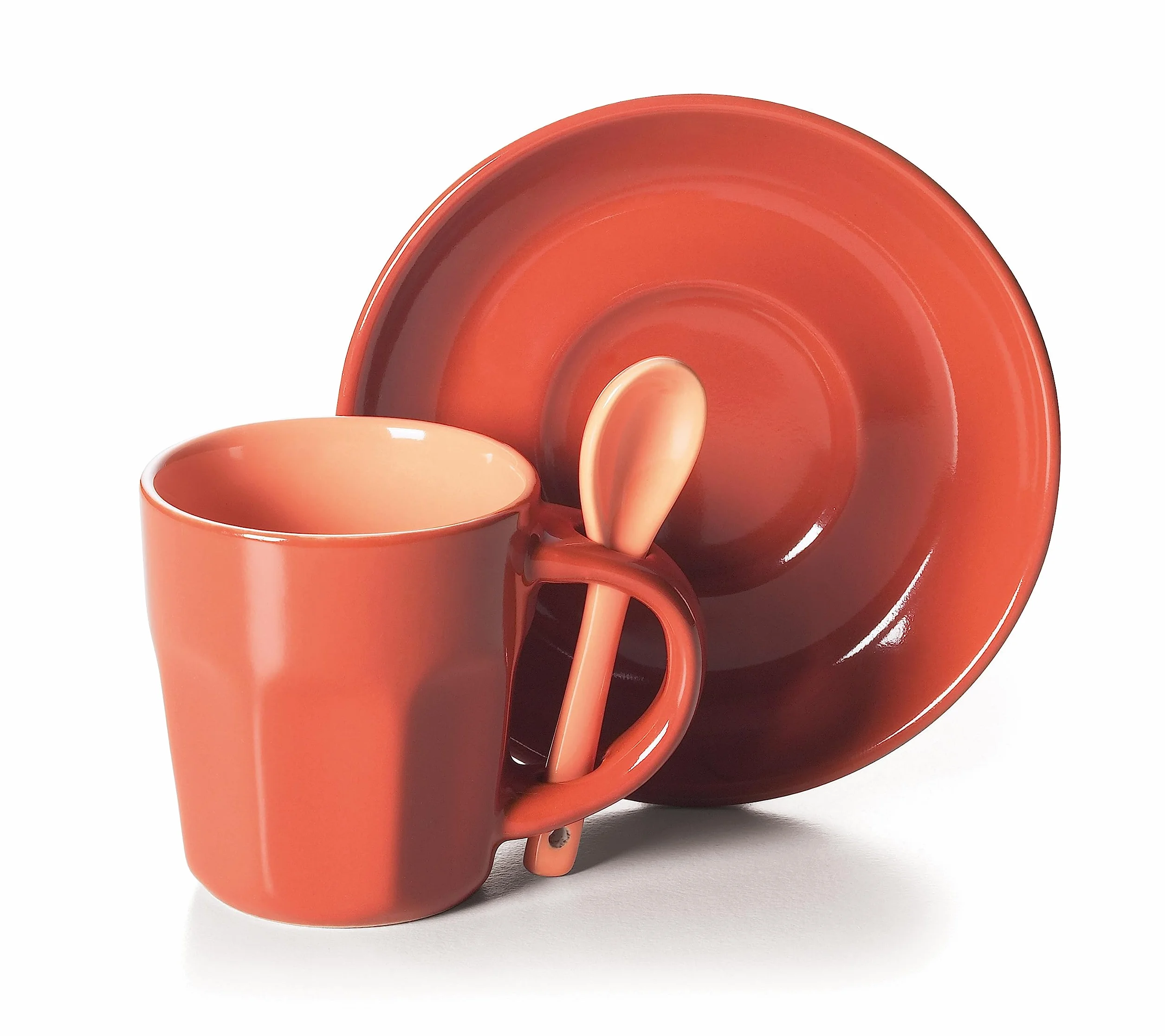 Excelsa Abbraccio Set Tazzine Da Caffè, Ceramica, 6pz, Multicolore, ‎5.5 x 5.5 x 6.5 cm, 1.47 Kg