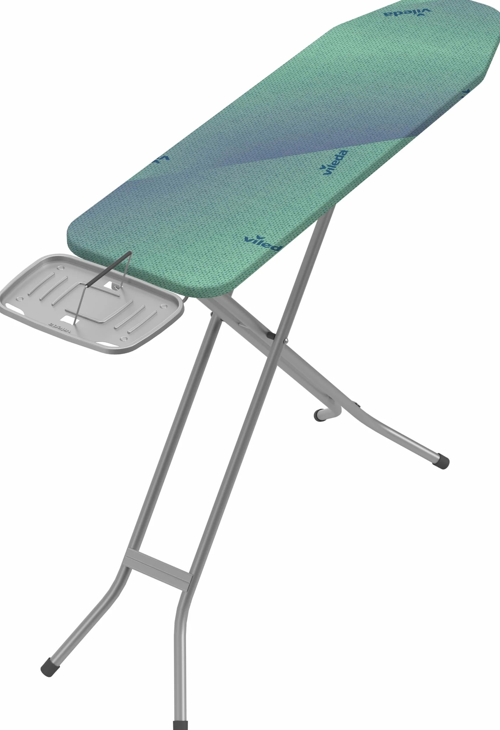 Vileda Classic | Asse da stiro con poggiaferro con archetto reversibile | Copriasse da stiro in cotone | Trasporto sicuro | Semplice da riporre