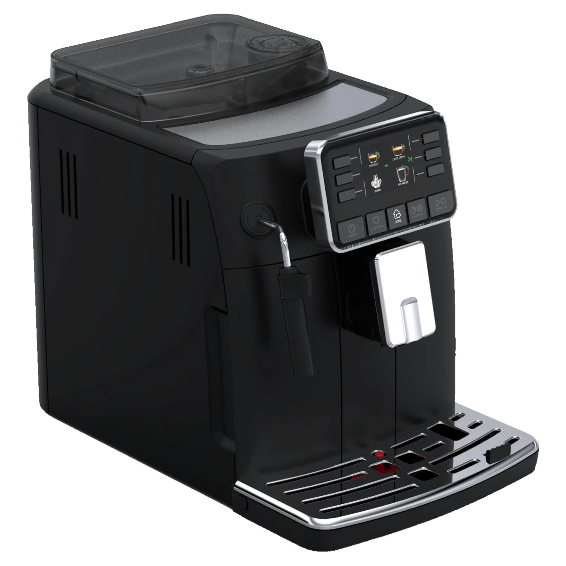 Gaggia Cadorna Style, Macchina da Caffè Automatica per Espresso e Cappuccino, Caffè in Grani o Macinato, RI9600/01, 1900W, 2 tazze, Nero, 100% Made in Italy