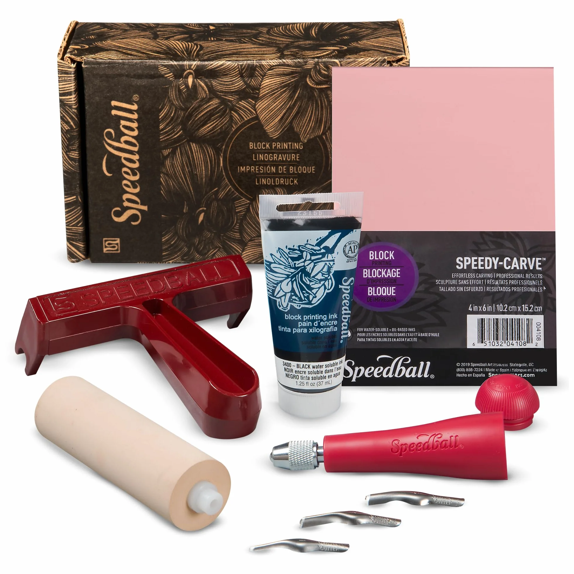 Speedball Kit per Principiante Blocco per Stampa Super Value