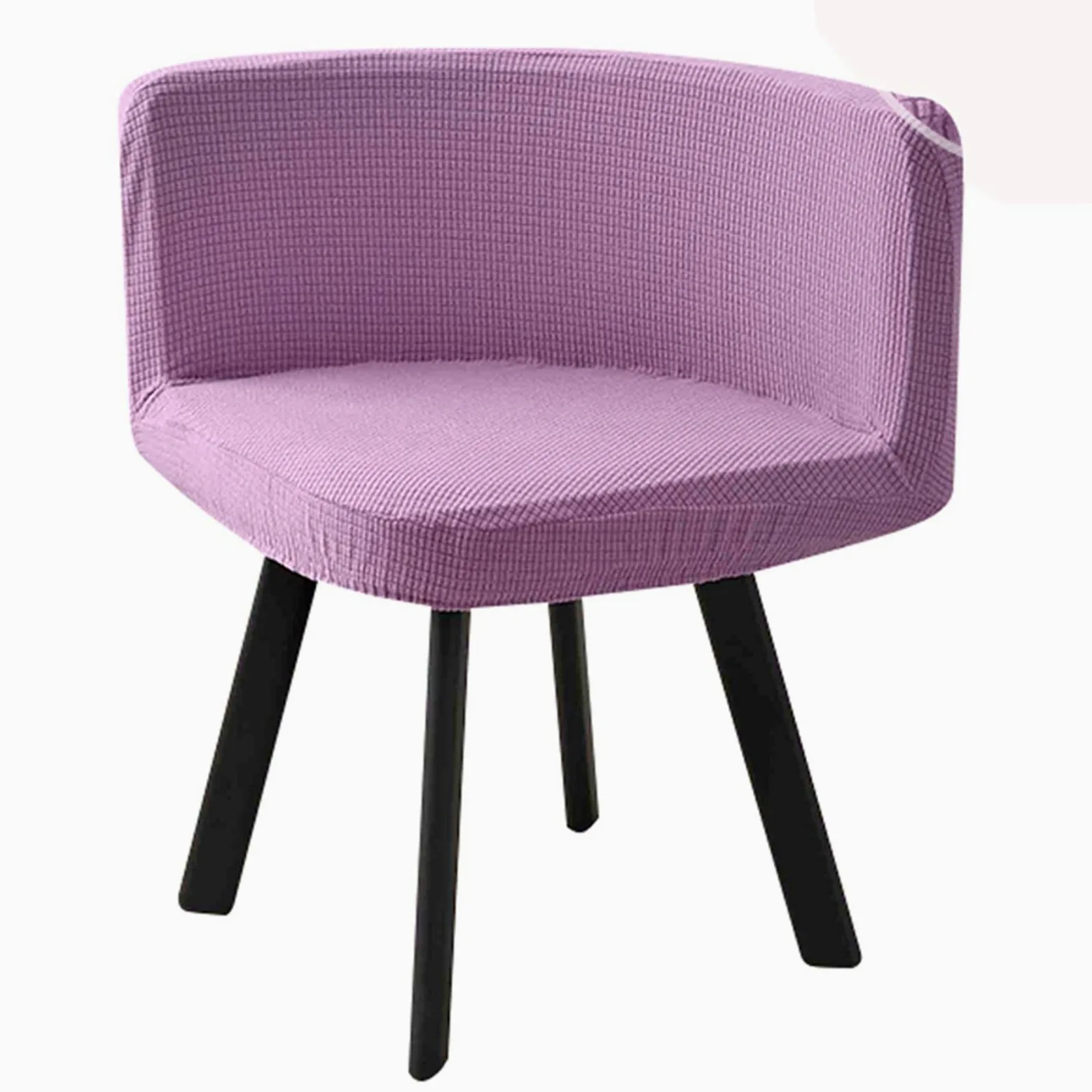 Set di 2 coprisedia elasticizzati e curvi per sedie da ufficio a triangolo rosa, elastici ed eleganti, per sedie da scrivania