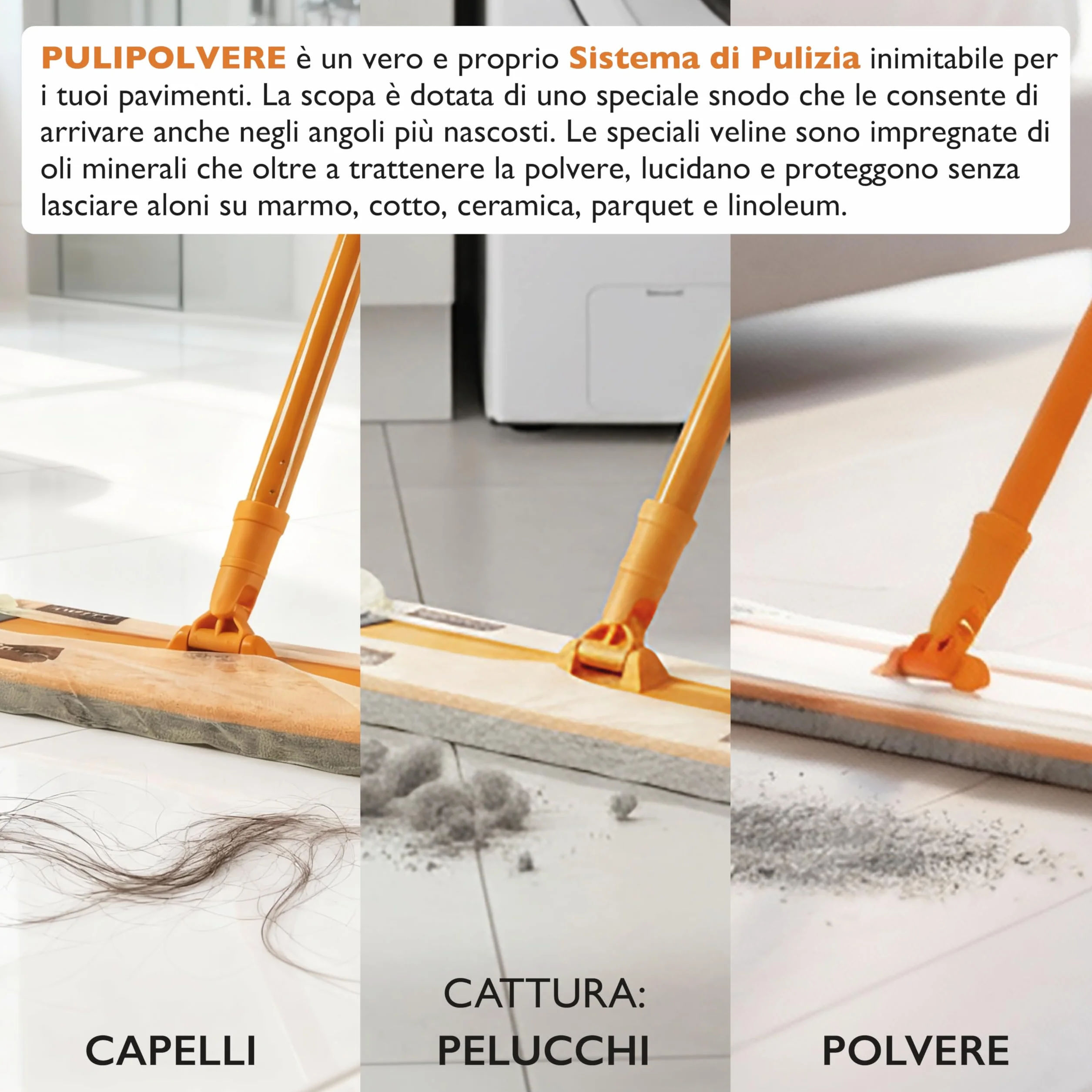 Perfetto Scopa Pulipolvere 20 Retine