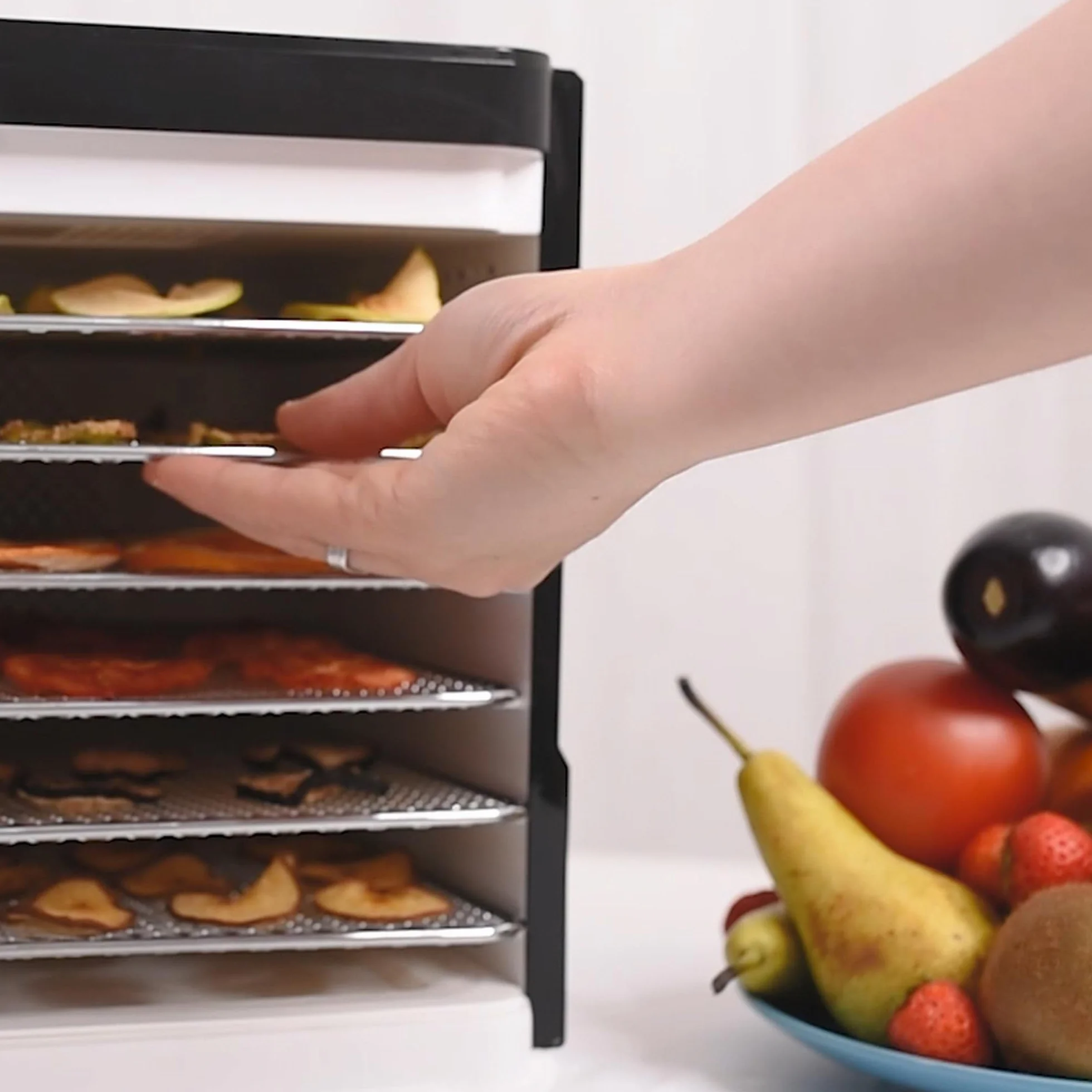 Nebula Essiccatore Alimentare 400W Con 6 Vassoi Inox | Display Touch LED, Temperatura Regolabile 35-70°C, Timer 48h | Disidratatore Per Frutta, Verdura, Carne, Snack E Erbe