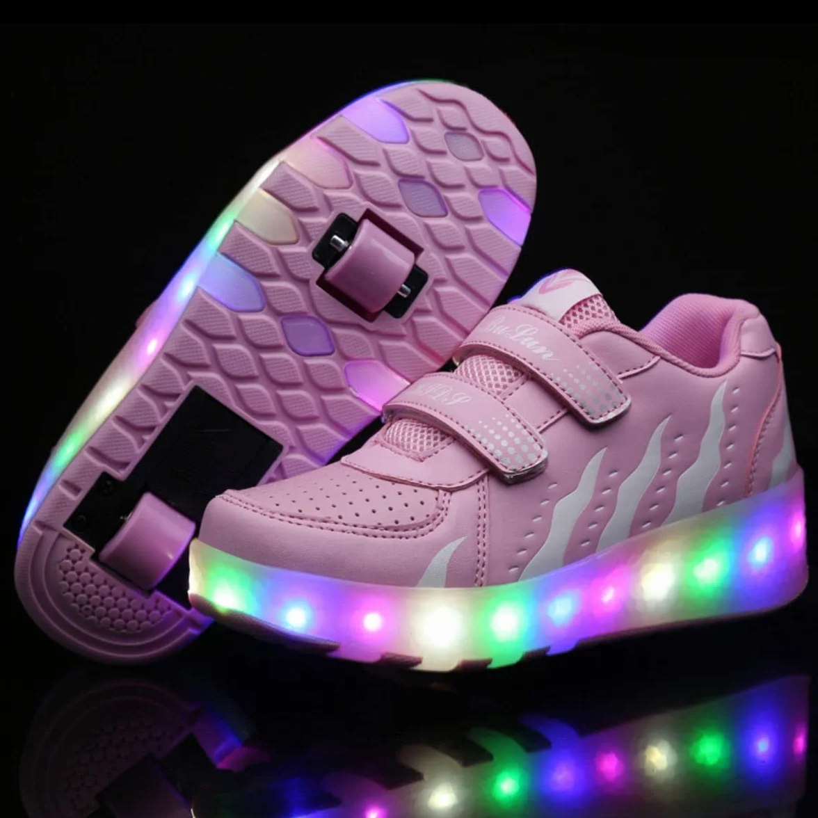 HUSKSWARE Scarpe 2 in 1 con Ruote per Bambini Ragazza Ragazzo Sneakers Skateboard