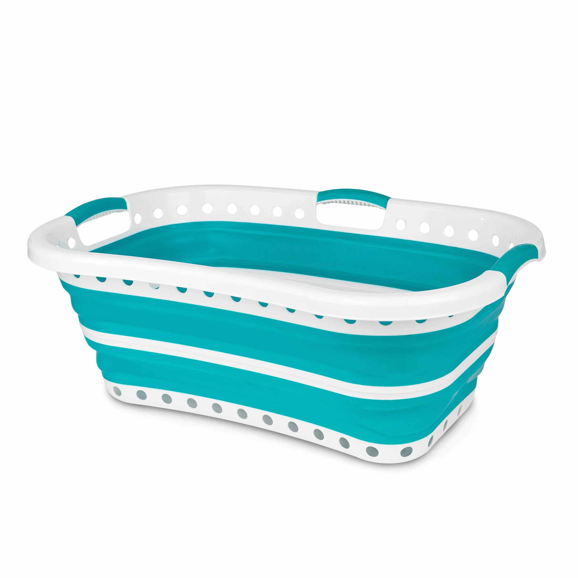 Beldray Cestello per bucato pieghevole 37 l turchese