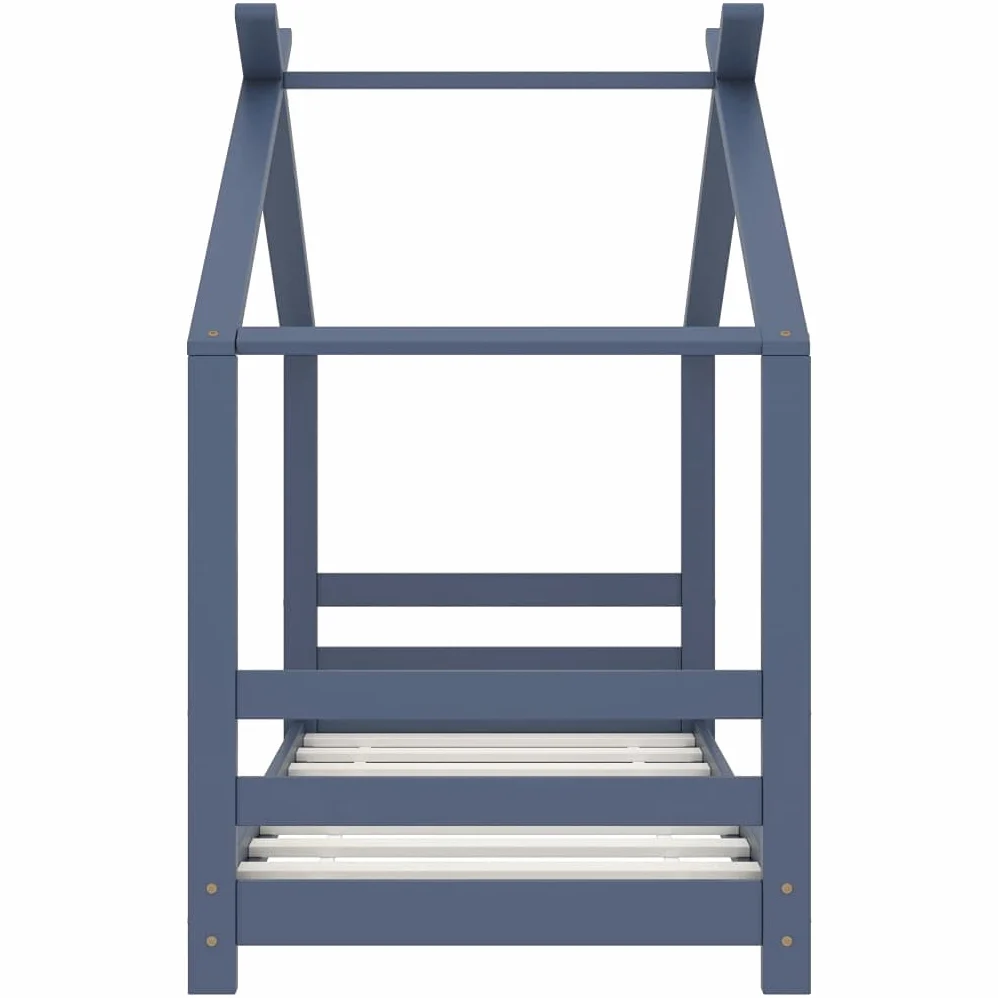 Struttura per letto per bambini in legno di pino massiccio, 70 x 140 cm, con vano portaoggetti, convertibile, regolabile in altezza, con protezione anticaduta, ideale come letto da gioco