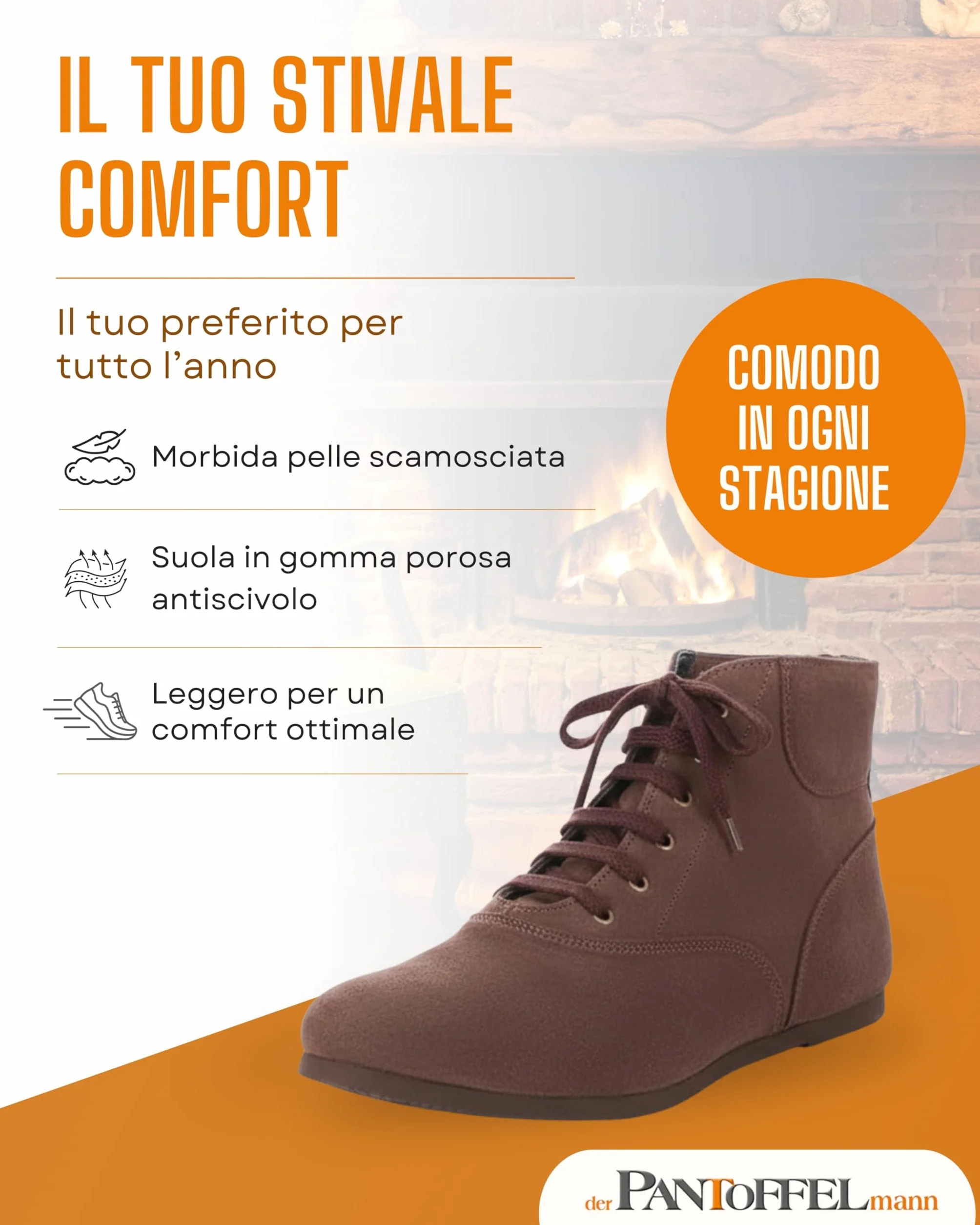 Pantoffelmann Tronchetti Scarpe da Arrampicata DDR Pelle Scamosciata Suola Gomma Uomo Donna