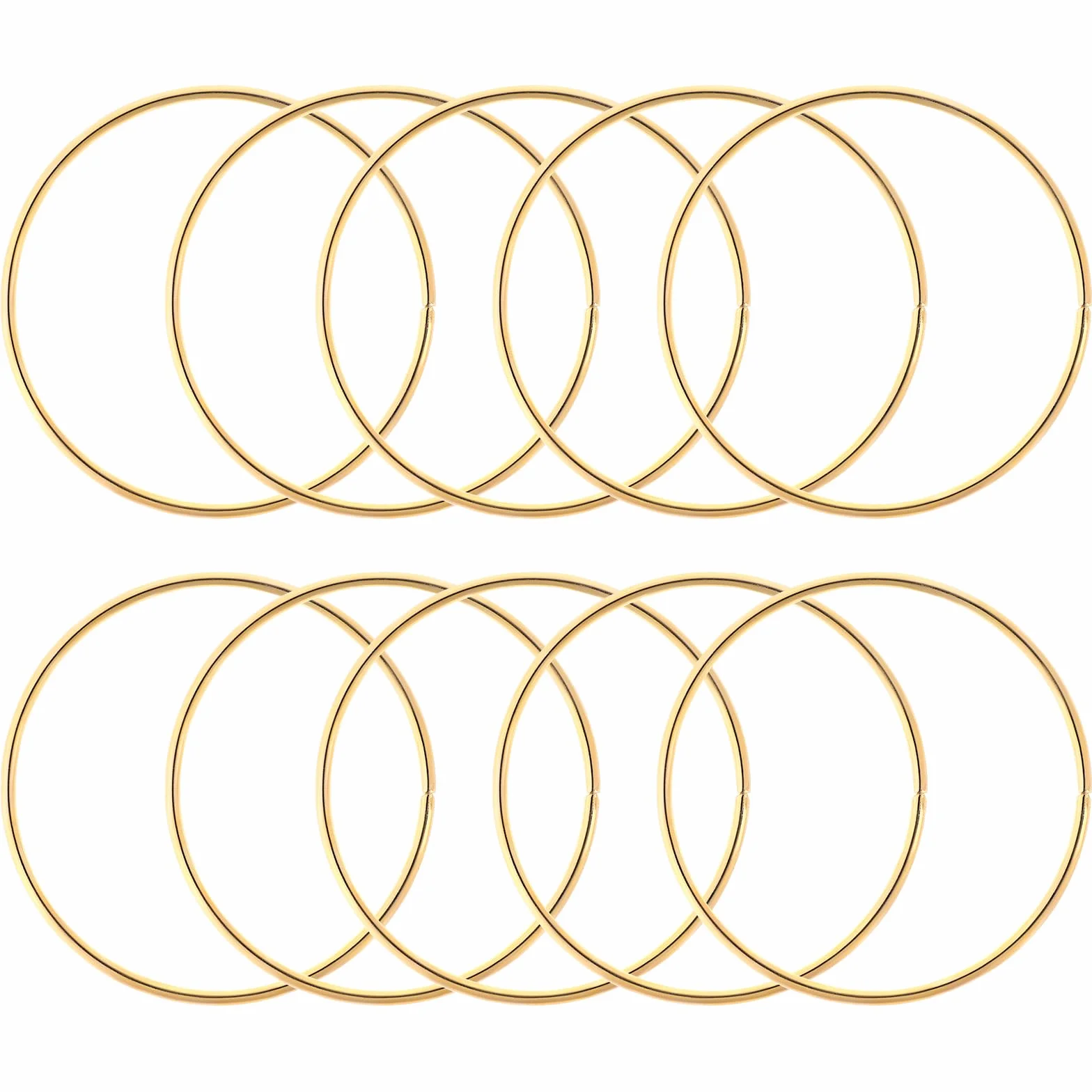 Anelli in metallo per macramè fai da te, set da 10 per decorazione artigianale