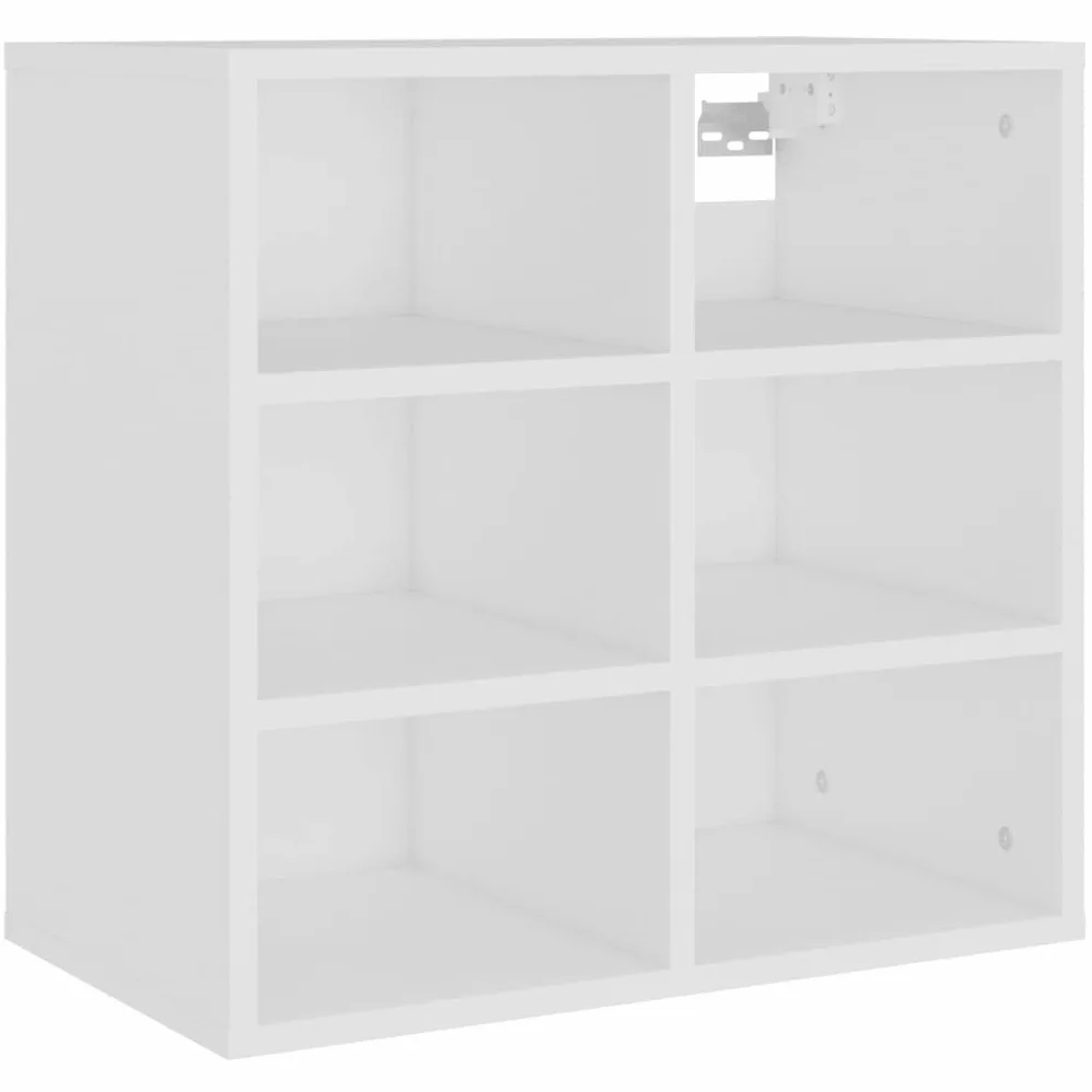 Armadio a scarpe, 52,5 x 30 x 50 cm, 6 scomparti | Legno Di Ingegneria Robusto, Montaggio A Parete O A Pavimento, Ventilazione, Manuale Incluso