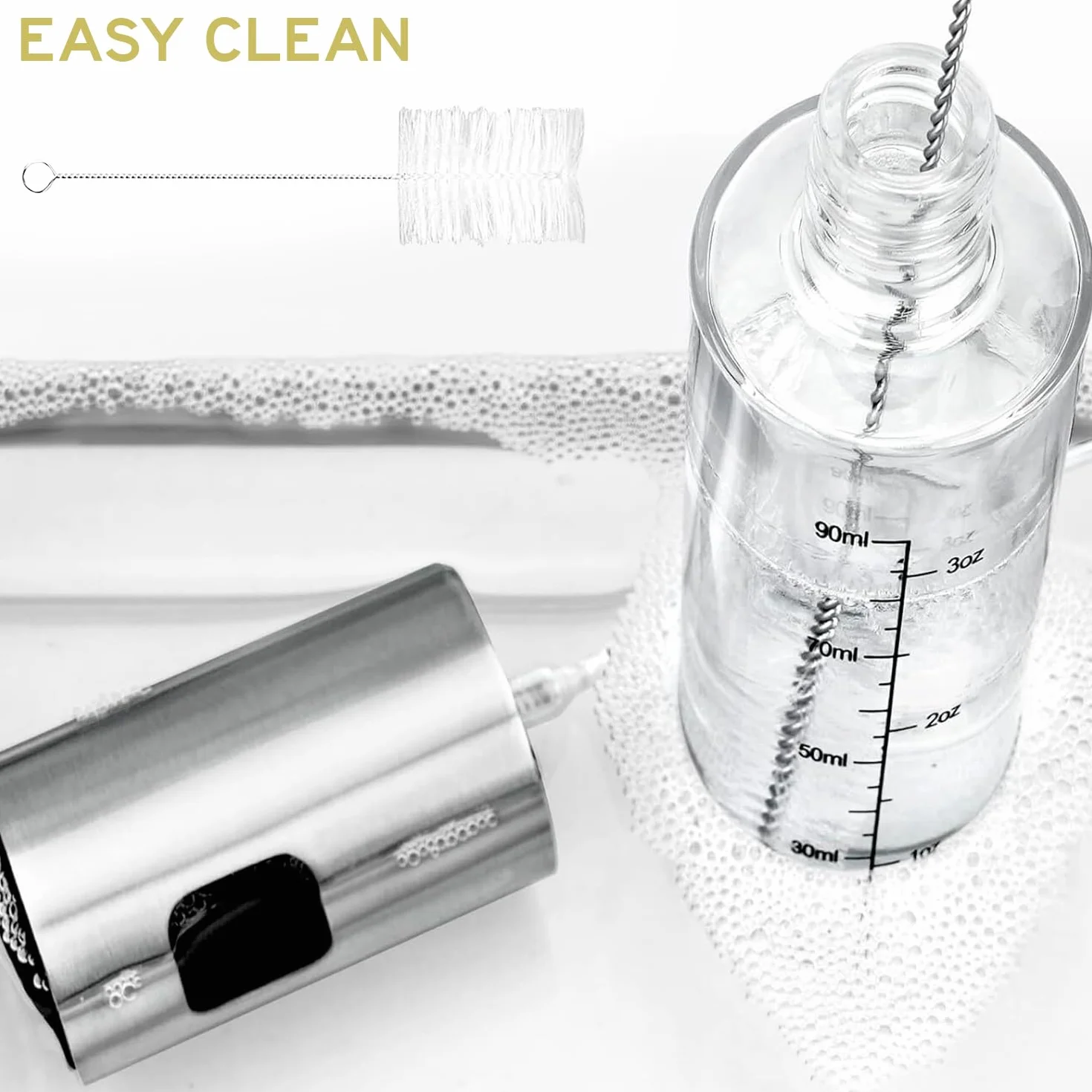 edihome Oliera Spruzzino Olio per Friggitrice Aria 100 ml Spray Nebulizzatore Acciaio Inox