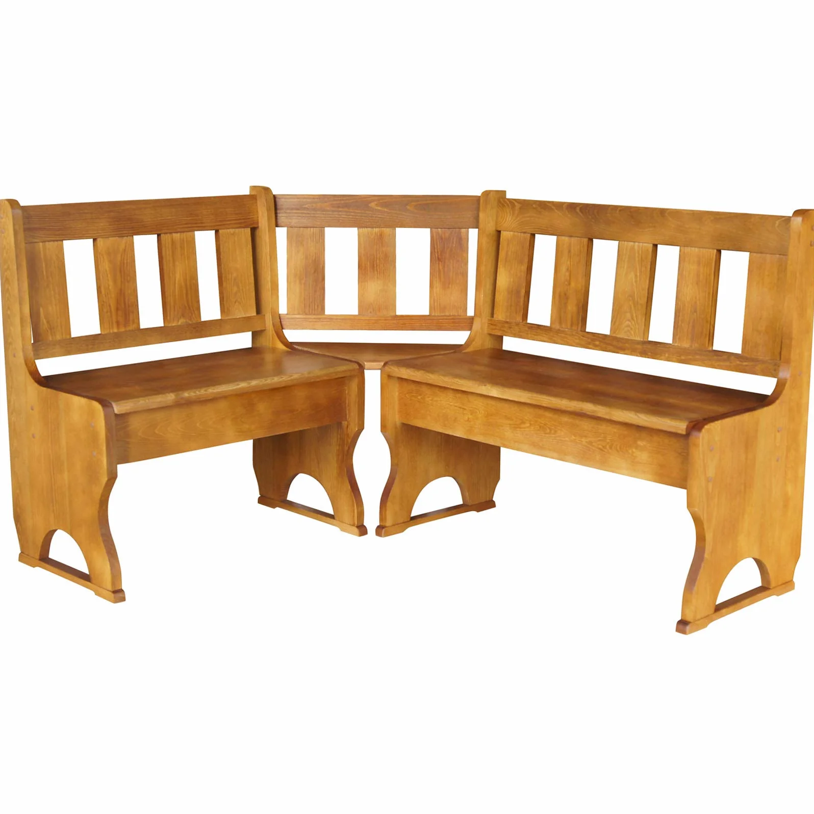 Koma Cassapanca angolare in legno di pino massiccio
