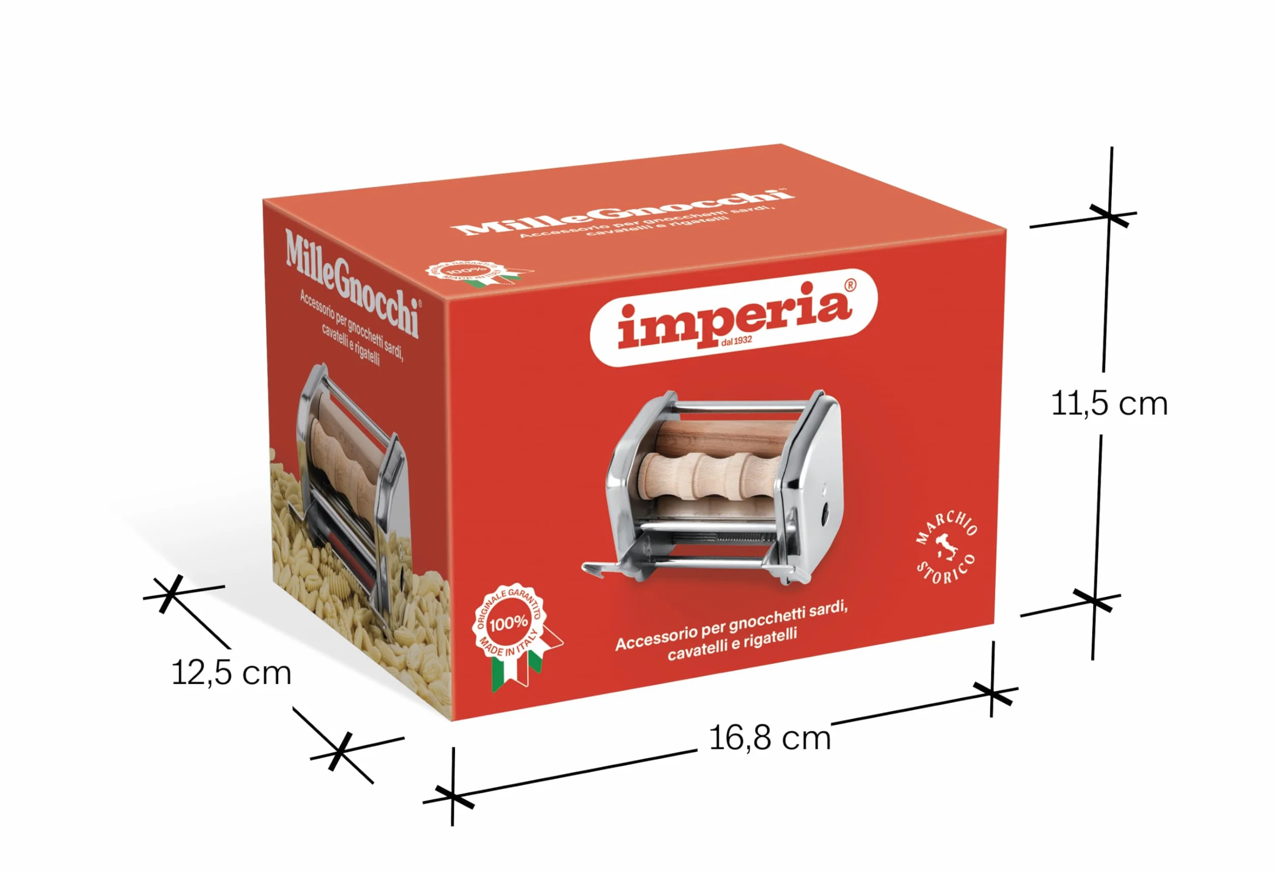 Imperia MilleGnocchi accessorio macchina per la pasta in acciaio Made in Italy