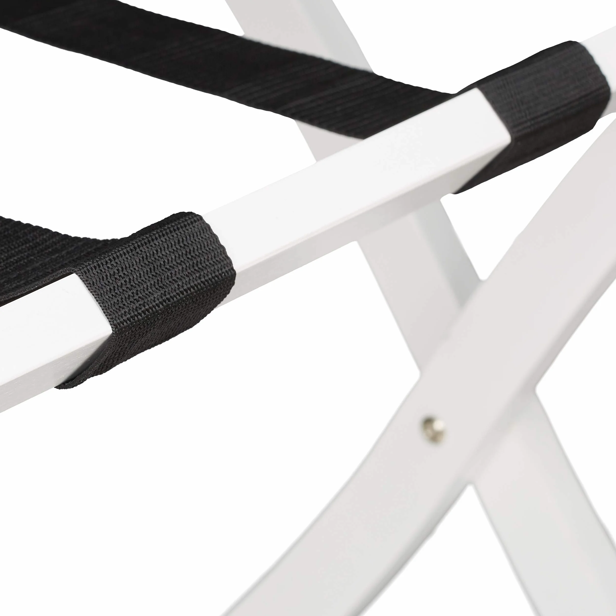 Relaxdays Portavaligie Pieghevole, Scaffale in Legno, Bianco, 52,5 x 66,5 x 48 cm