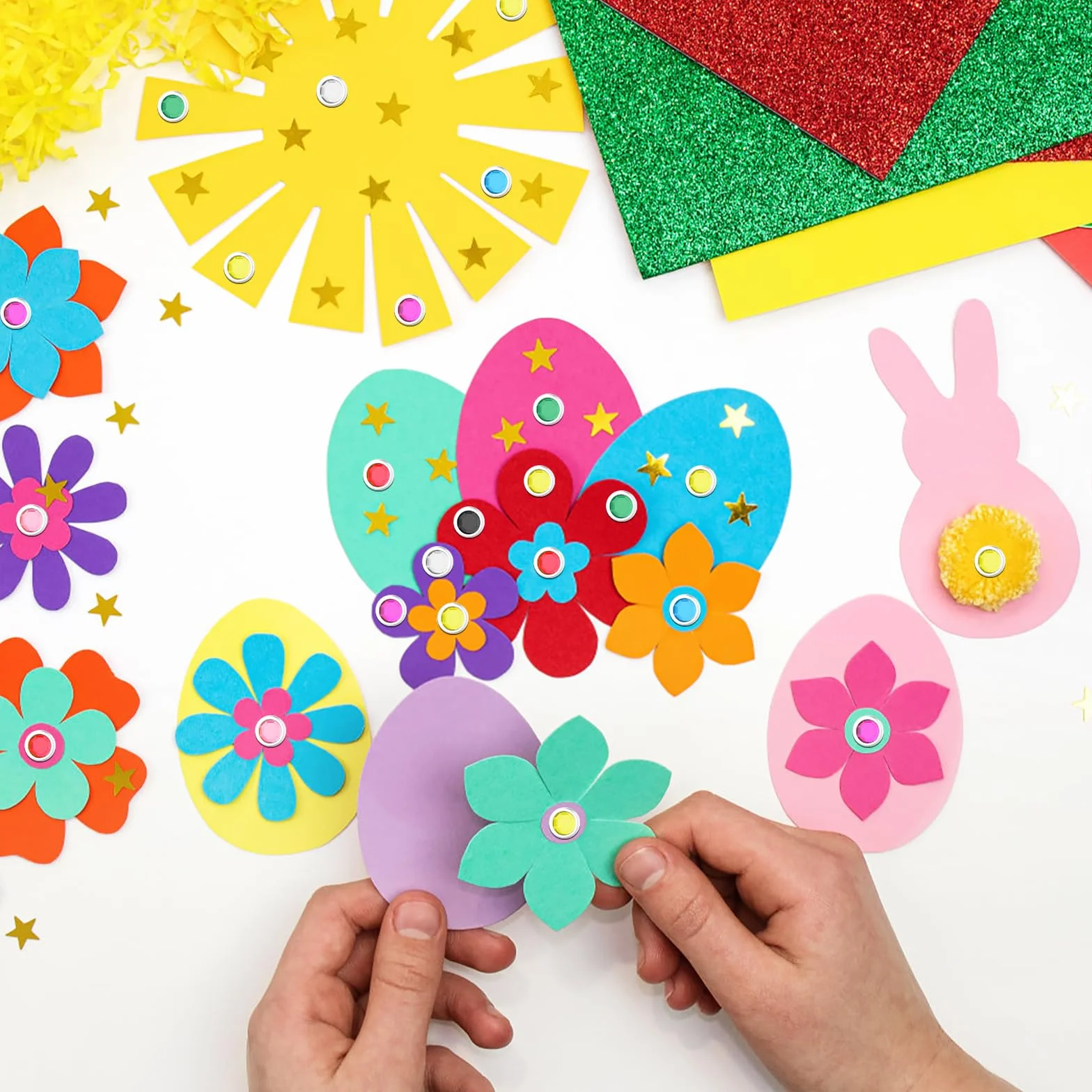 Brads metalowe kolorowe 100 sztuk scrapbooking artigianato fai da te