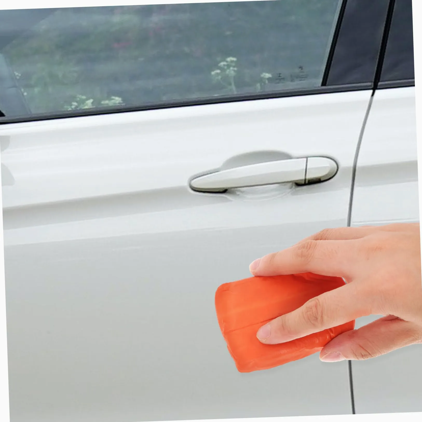 5 Set Dell'autolavaggio Argilla Macchine Plastilina Prodotti per La Pulizia Dell'auto Accessori per La Pulizia Dell'auto Dettagli Auto Gomma da Cancellare Arancia 4 Pezzi*5
