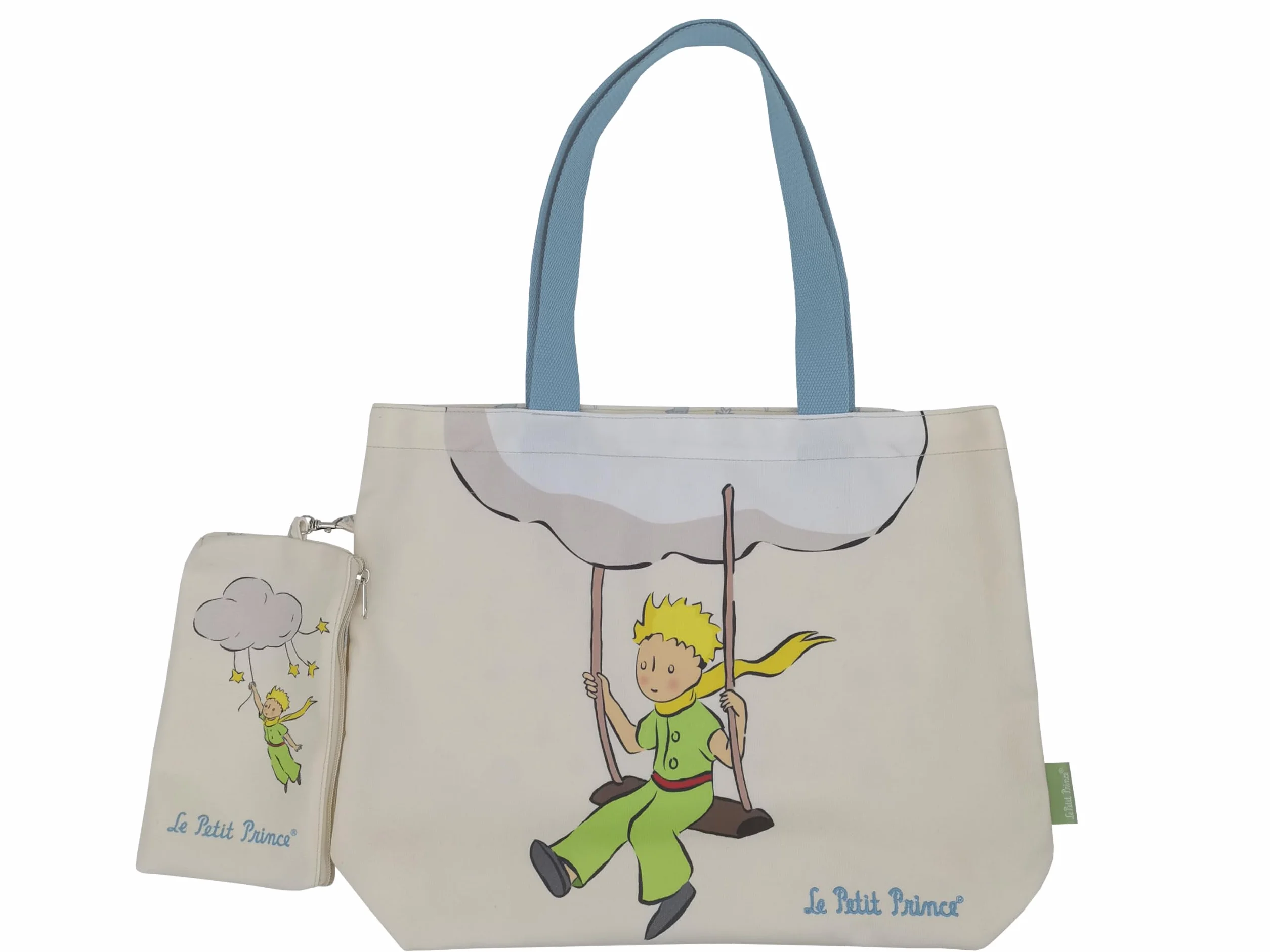 CYPBRANDS Marchi CyP- Il Piccolo Principe- Borsa, Portamonete, Borse e accessori, Il Piccolo Principe, Colore Beige, Prodotto Ufficiale