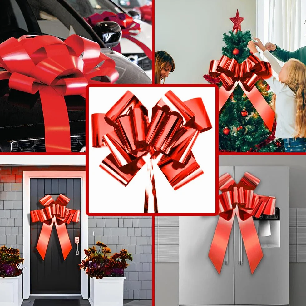 Fiocco Regalo Gigante Auto Rosso XXL 76 cm