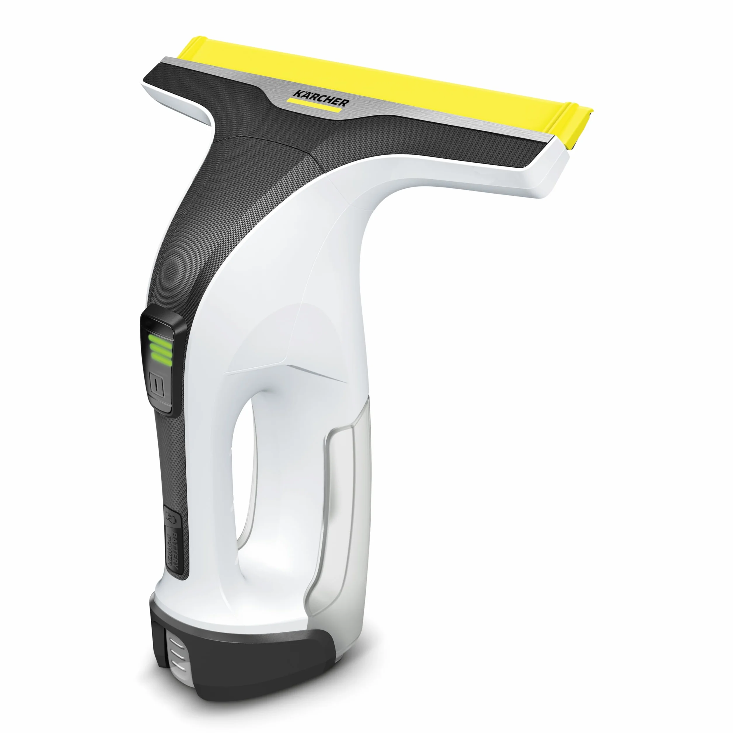 KÄRCHER Lavavetri Aspiragocce WV 4-4 Plus, Utilizzabile con batteria Battery Power 4/25, Serbatoio 150ml, Display a LED, Incl. Flacone spray con panno in microfibra,Detergente concentrato 20ml
