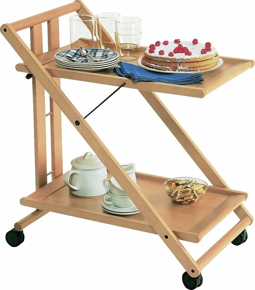Foppapedretti Sprint Carrello Portavivande, Naturale