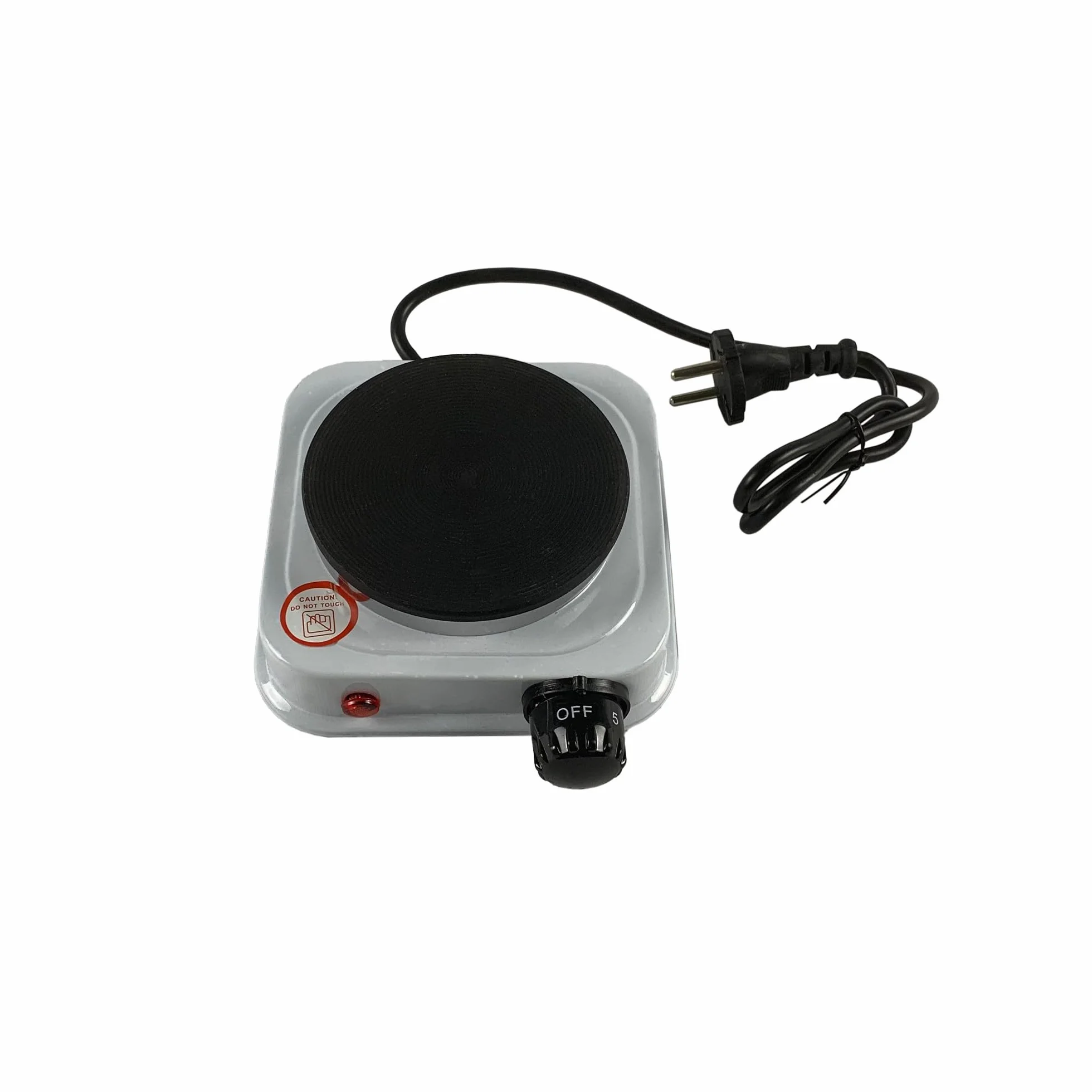 Mini Fornello Elettrico 500W Regolabile Piastra Ghisa Viaggio Campeggio 108 mm