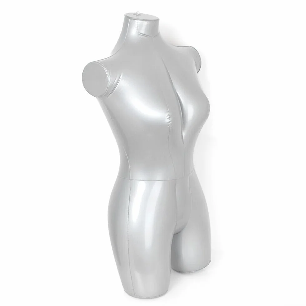 Manichino femminile mezzo corpo, Espositore portatile per abbigliamento, Busto fittizio