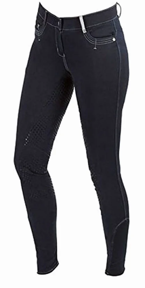 Kerbl Pantaloni da Equitazione per Bambini Basicplus Blu