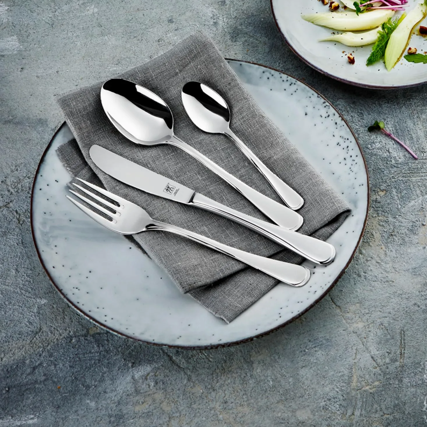 ZWILLING Set di 68 posate da tavola per 12 persone in acciaio inossidabile 18/10 di alta qualità, lucidate serie Nottingham