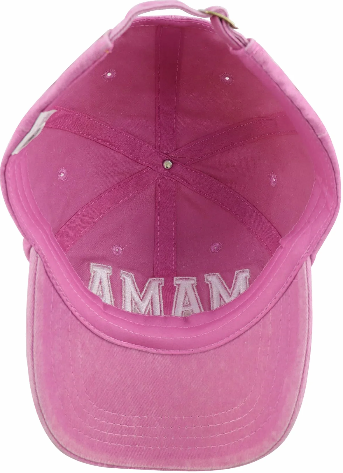2 Cappellini da Baseball Coordinati per Mamma e Ragazza, Cotone Ricamato Regolabile