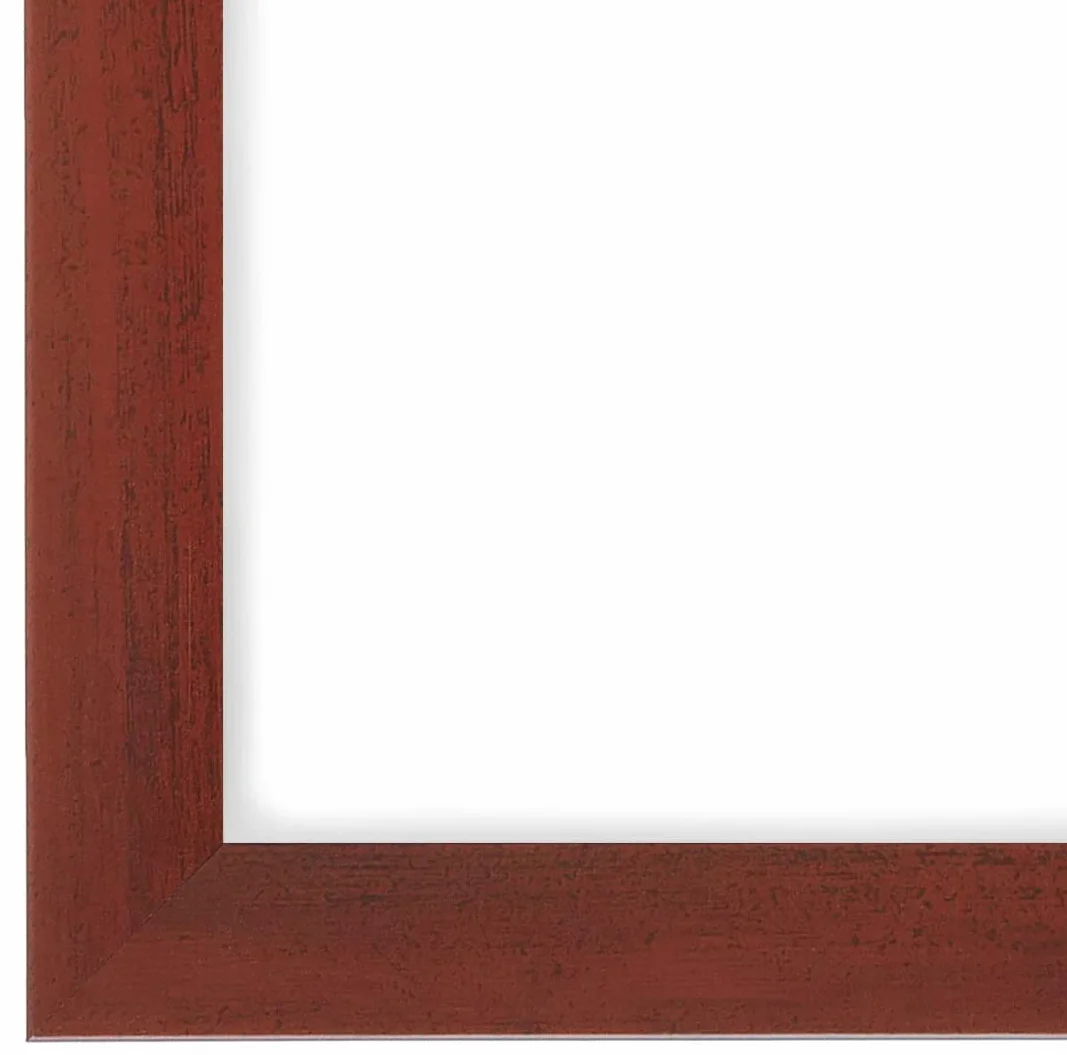 FRAMO 35mm Cornice per Immagini 57 x 113 cm | Rosso Sfocato | Cornice in MDF Fatta a Mano con lastra di Vetro Artificiale antiriflesso a Prova di Rottura e Robusta Parete Posteriore in MDF