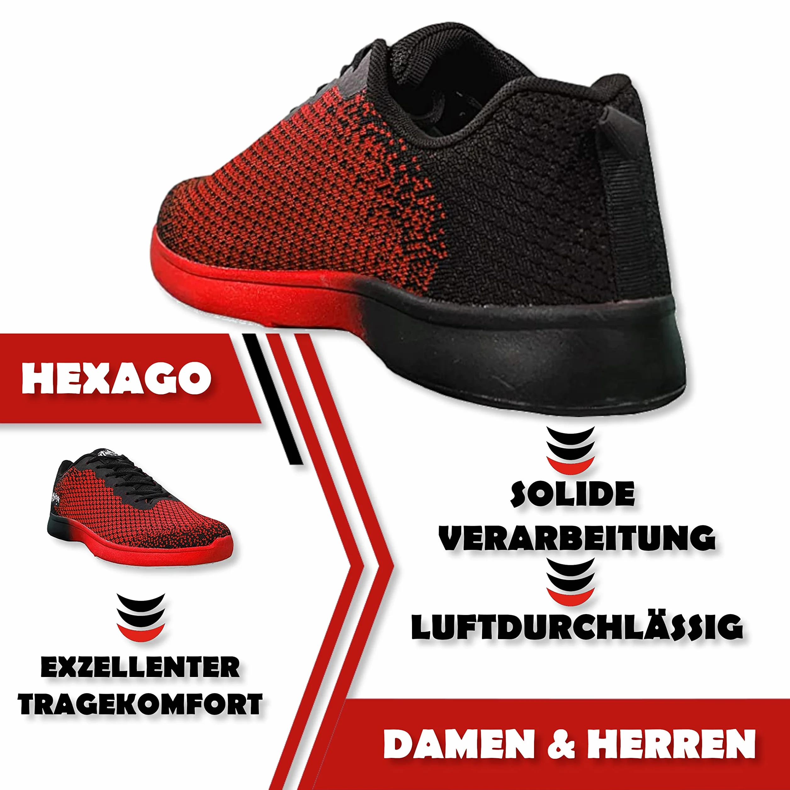 Scarpe da bowling Aloha HexaGo donna uomo ragazzo destrorsi mancini