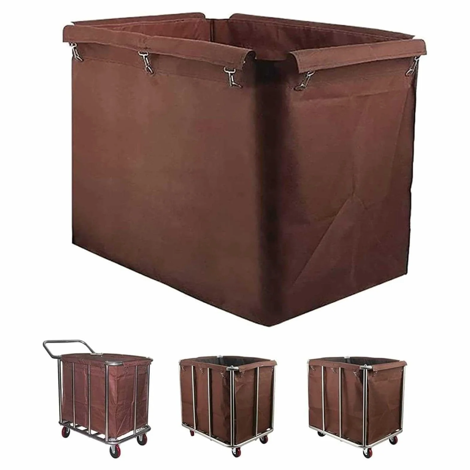Oxford Borsa di ricambio per carrello portabiancheria 400 l impermeabile staccabile rettangolare