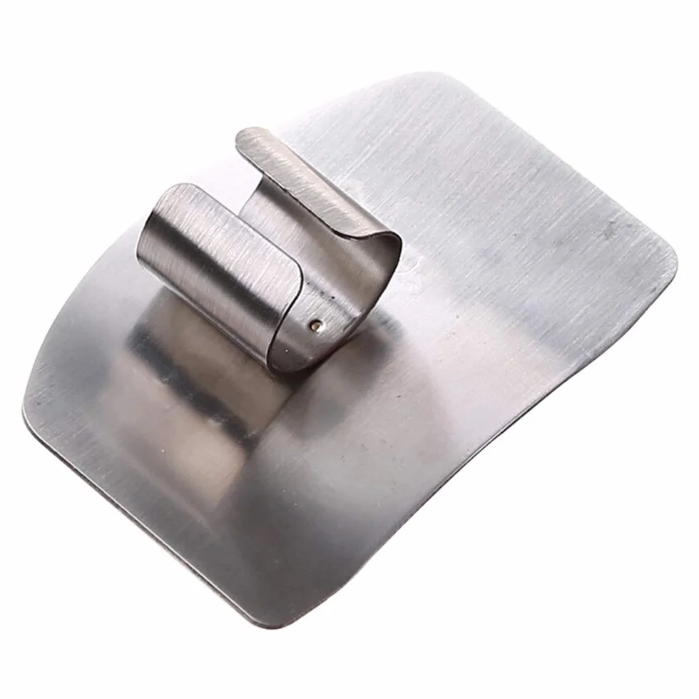 In Acciaio Inox Finger Kitchen Tool Guard Shield Guard Chop Safe Slice Hand Protector Strumento di Cottura Creativo e Popolare