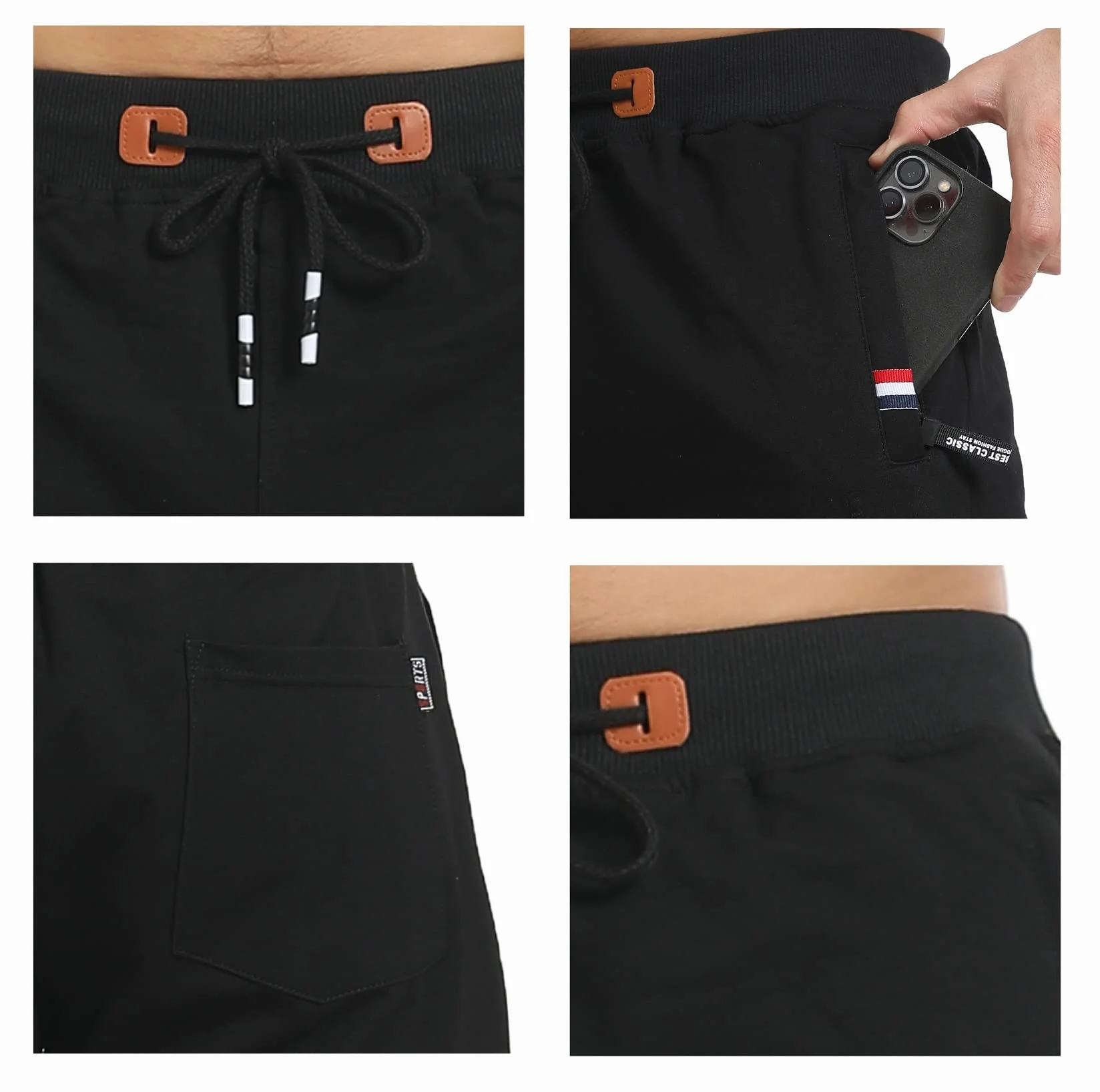 ZOXOZ Pantaloncini Uomo Sportivi Running Palestra con Zip Tasca