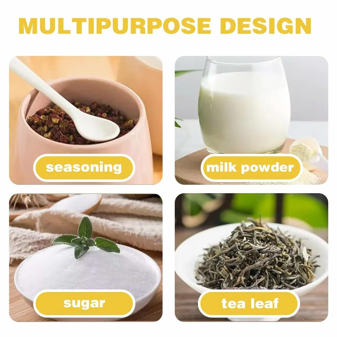 JEYORZY 6 Pezzi Misurino Ml, Cucchiai Dosatori in Plastica,per La Cucina, Il Caffè, Il Bucato E Le Proteine in Polvere(1g,3g,5g)