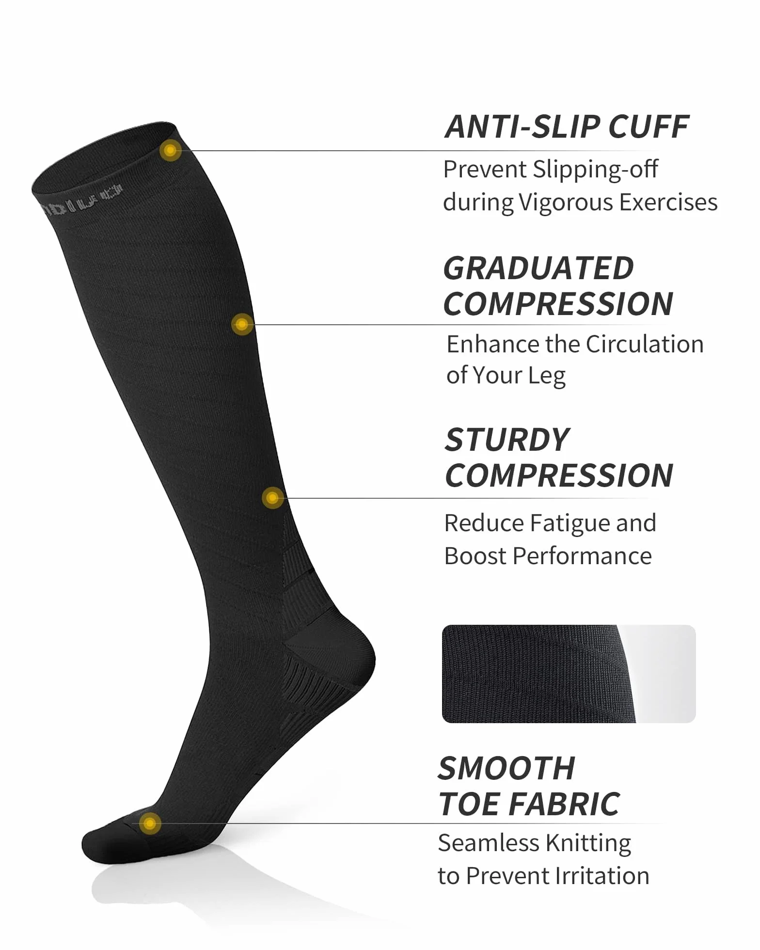 CAMBIVO Calze Compressione Graduata 20-30 mmHg Donna Uomo Sport Corsa Recupero Antitrombo
