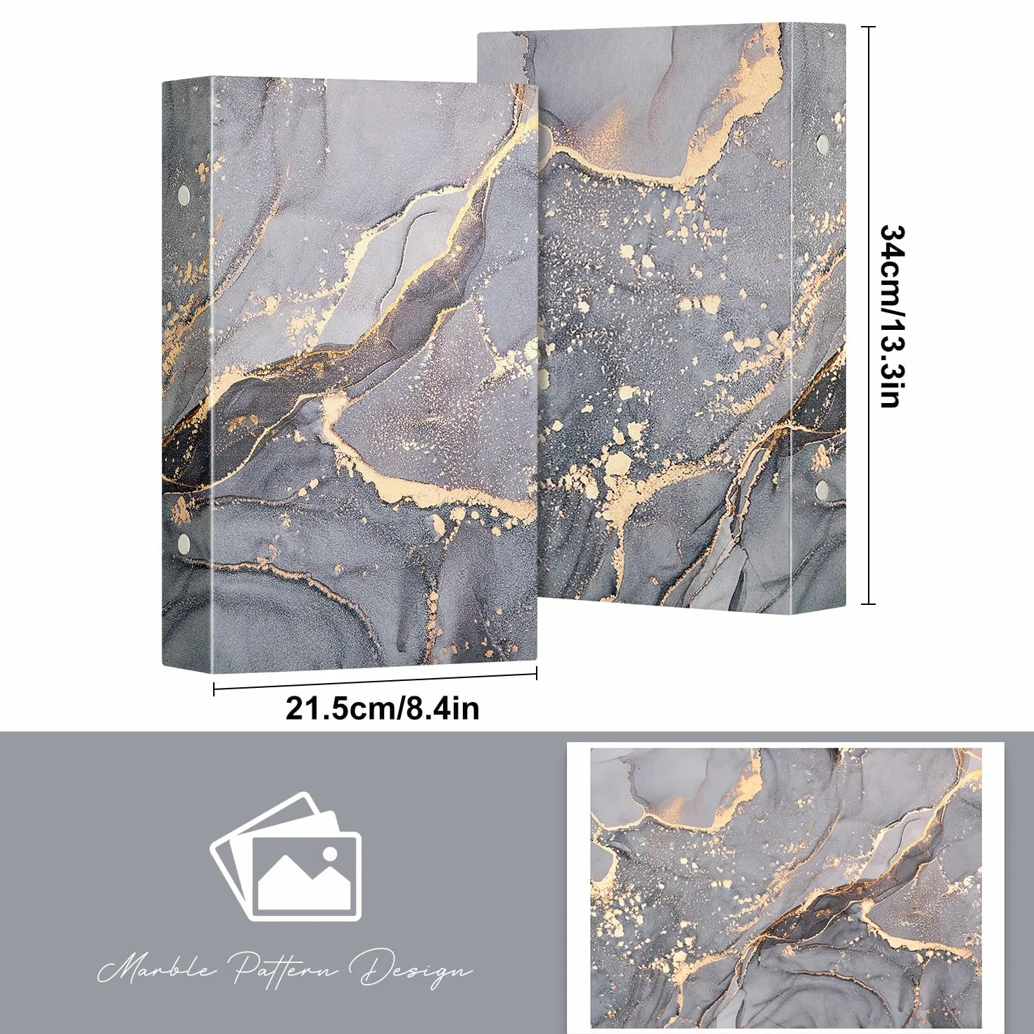 Lanpn Album Fotografico 10x15 300 Tasche, Cuoio Porta Foto Album Portafoto Orizzontali Tascabile Tasca