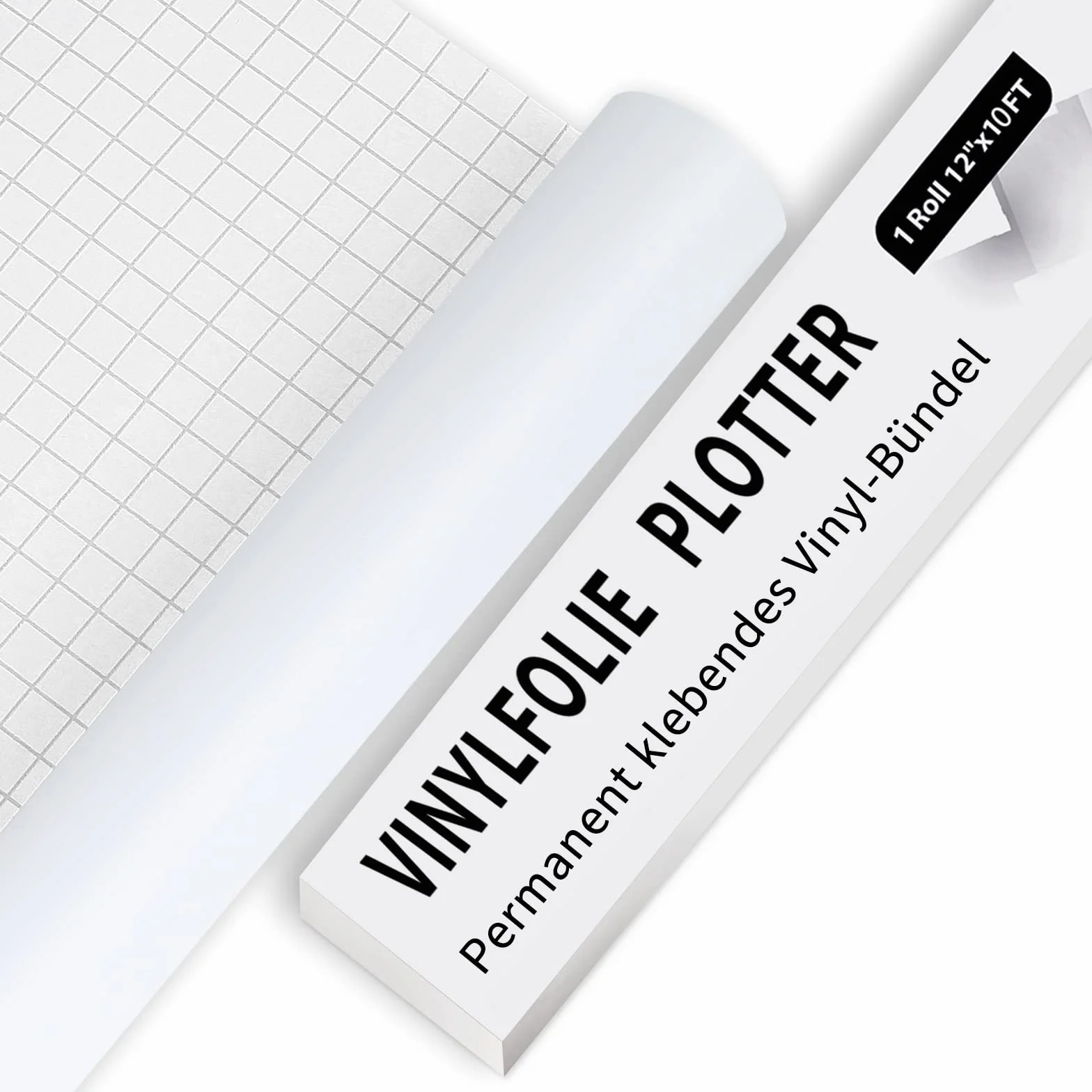 Vinile adesivo Bianco opaco 30,5 x 305 cm per Cricut Silhouette macchine da taglio