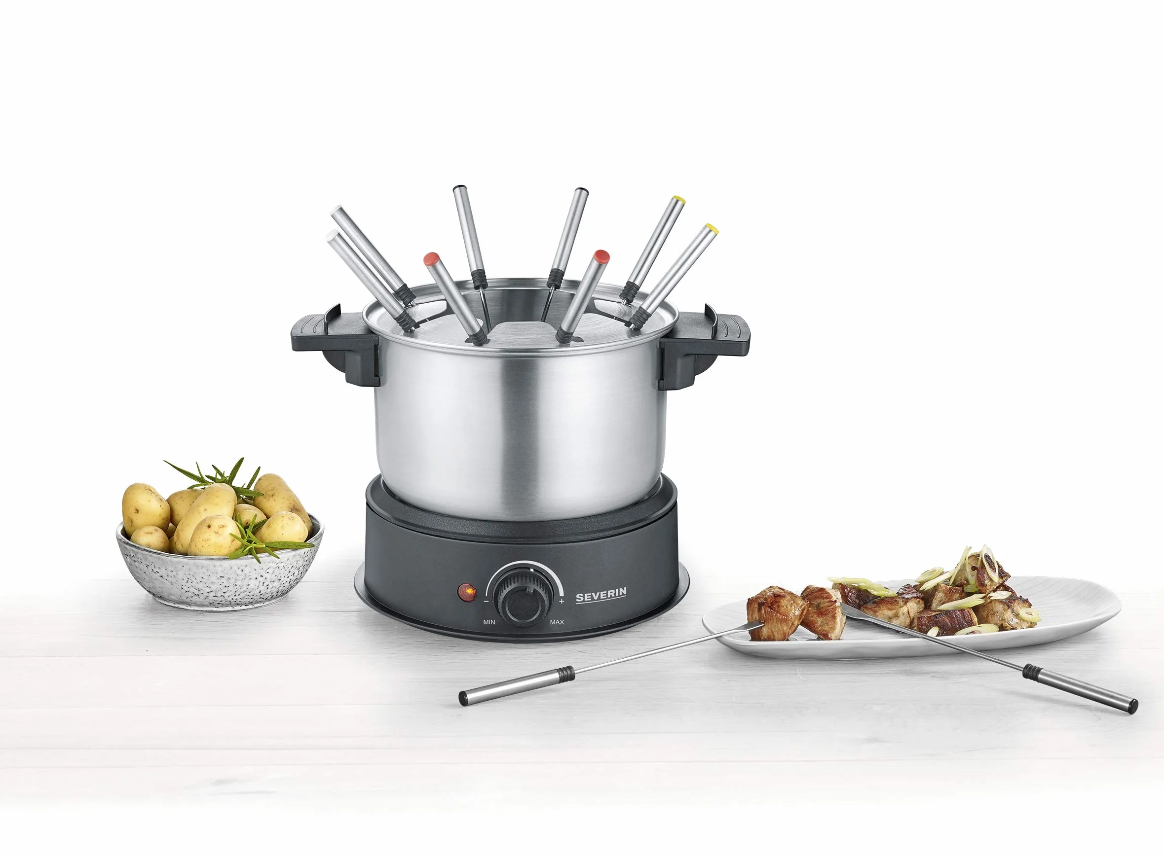 SEVERIN Fonduta Elettrico 1500W 1,4L Inox FO 2470