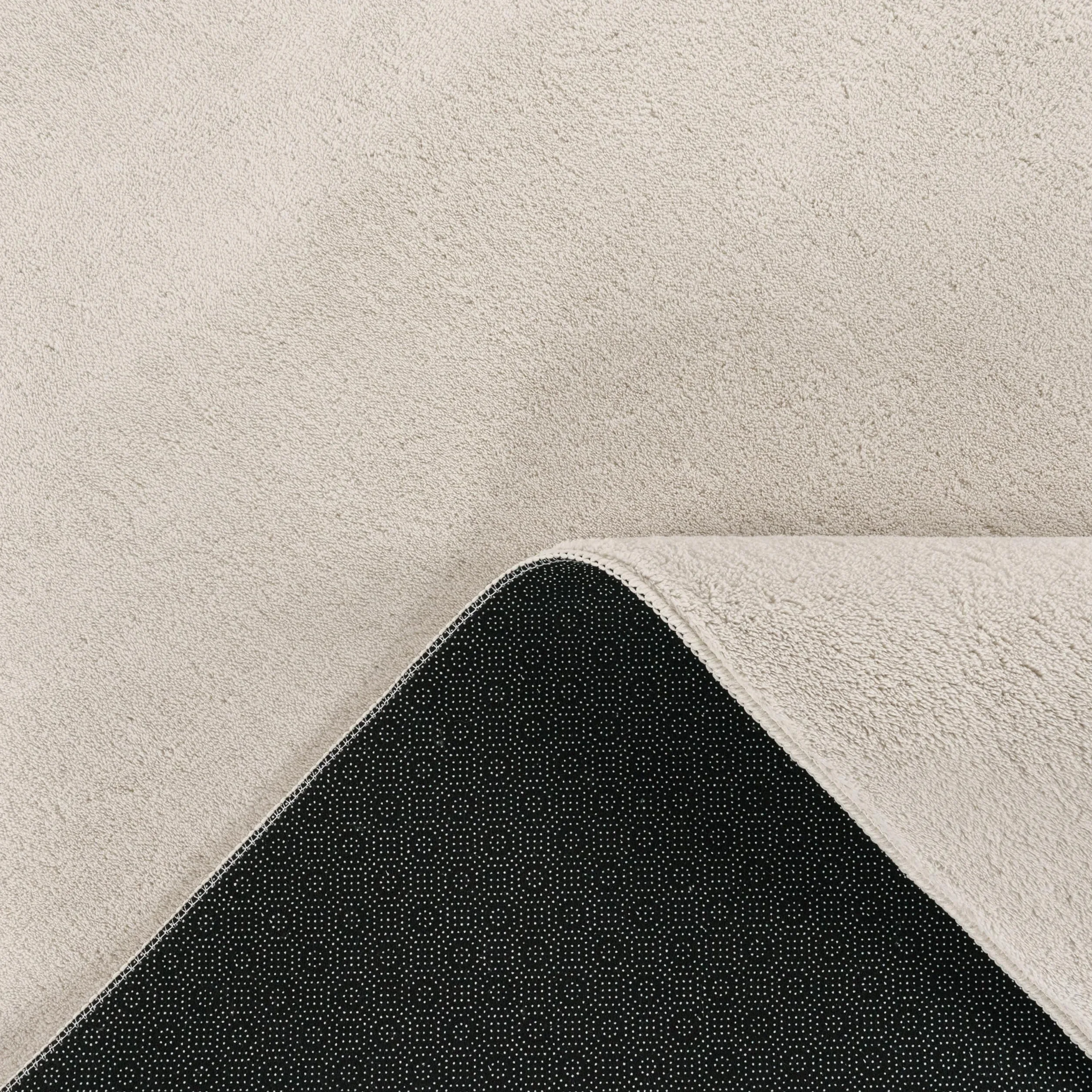 Paco Home Tappeto Moderno Lavabile Fluffy Uni Effetto Pelliccia Antiscivolo 240x340 cm Crema