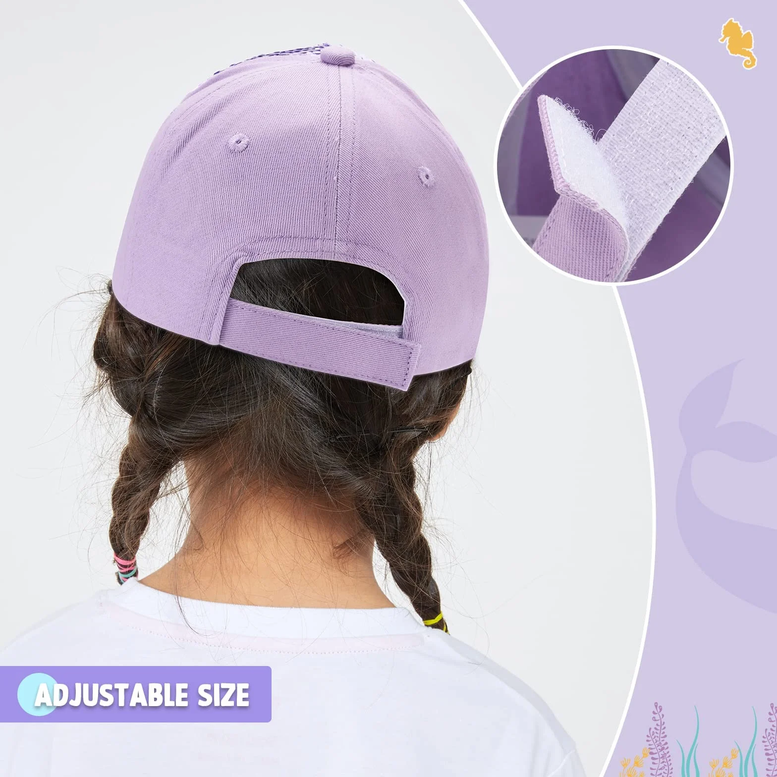WAWSAM Berretto da Baseball per Ragazze Berretto da Camionista per Bambini in Cotone Berretto con Snapback