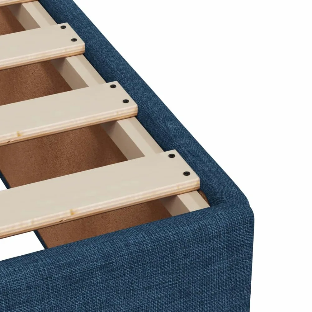 vidaXL Giroletto a Molle con Materasso Blu 80x200 cm inTessuto