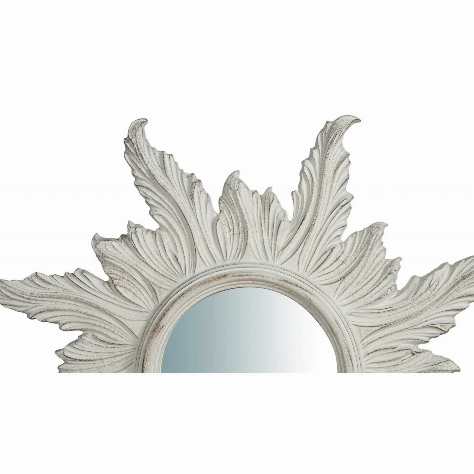 Biscottini Specchio shabby chic da parete 60x60 cm | Specchi decorativi da parete | Specchio ingresso bianco